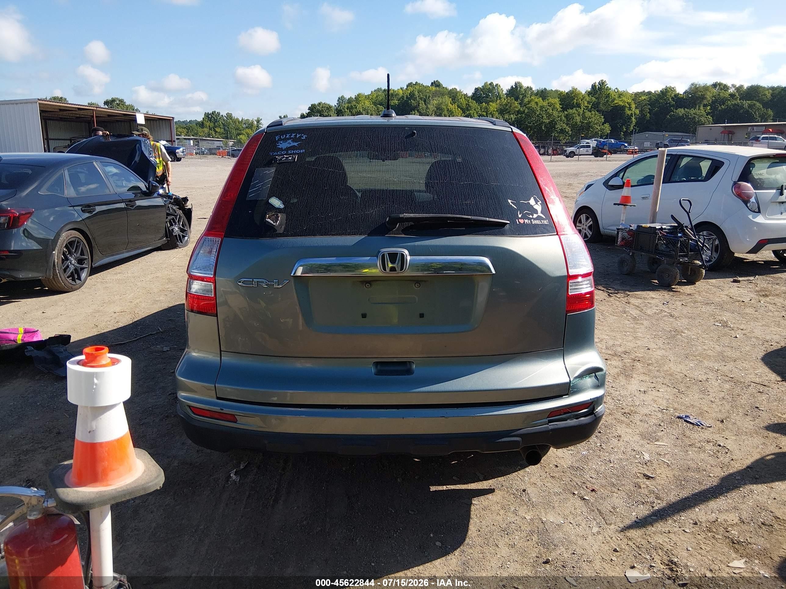 2011 Honda Cr-v Ex-l Blue vin: 5J6RE3H73BL053363