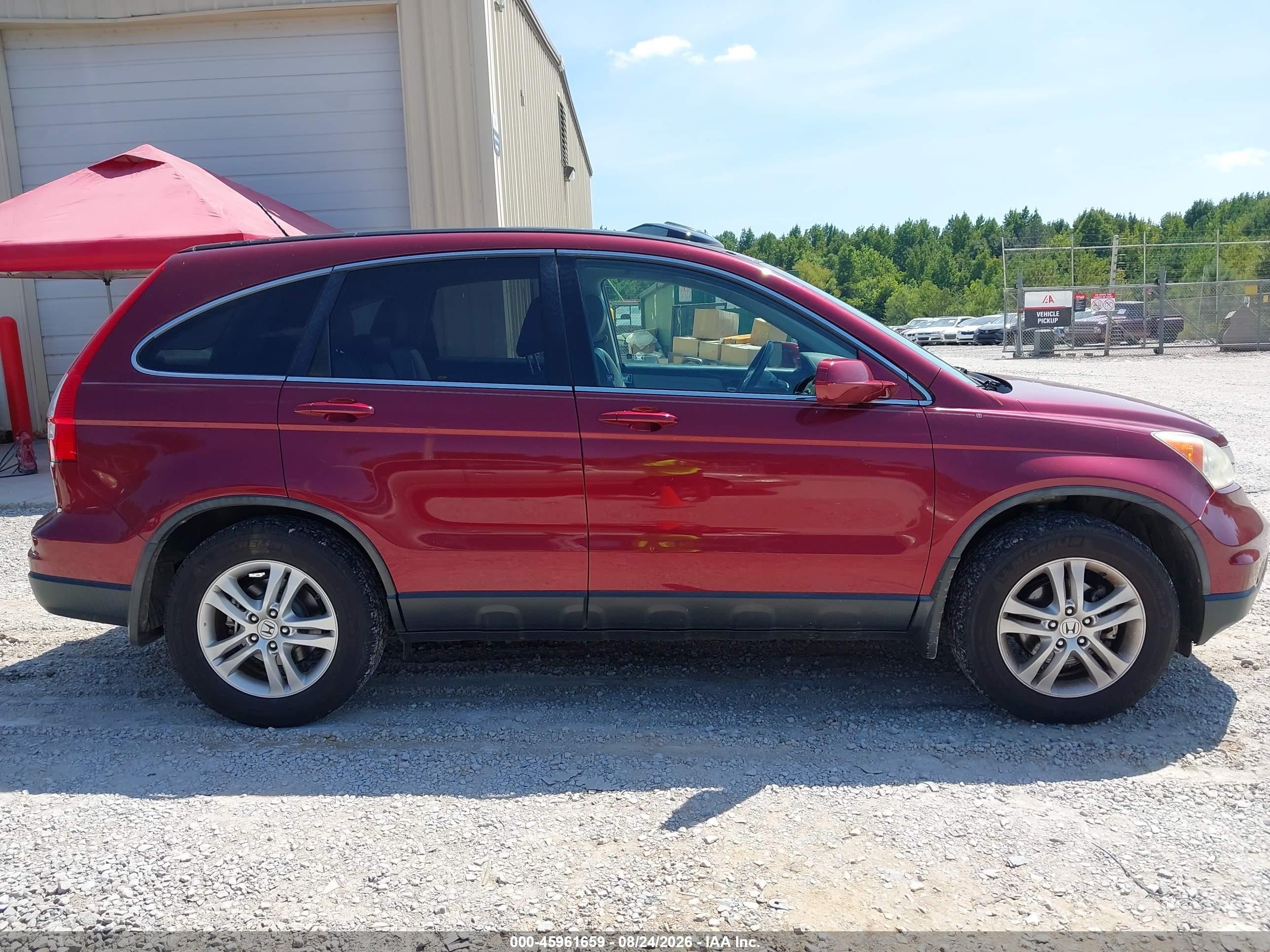2011 Honda Cr-v Ex-l Burgundy vin: 5J6RE3H73BL060698