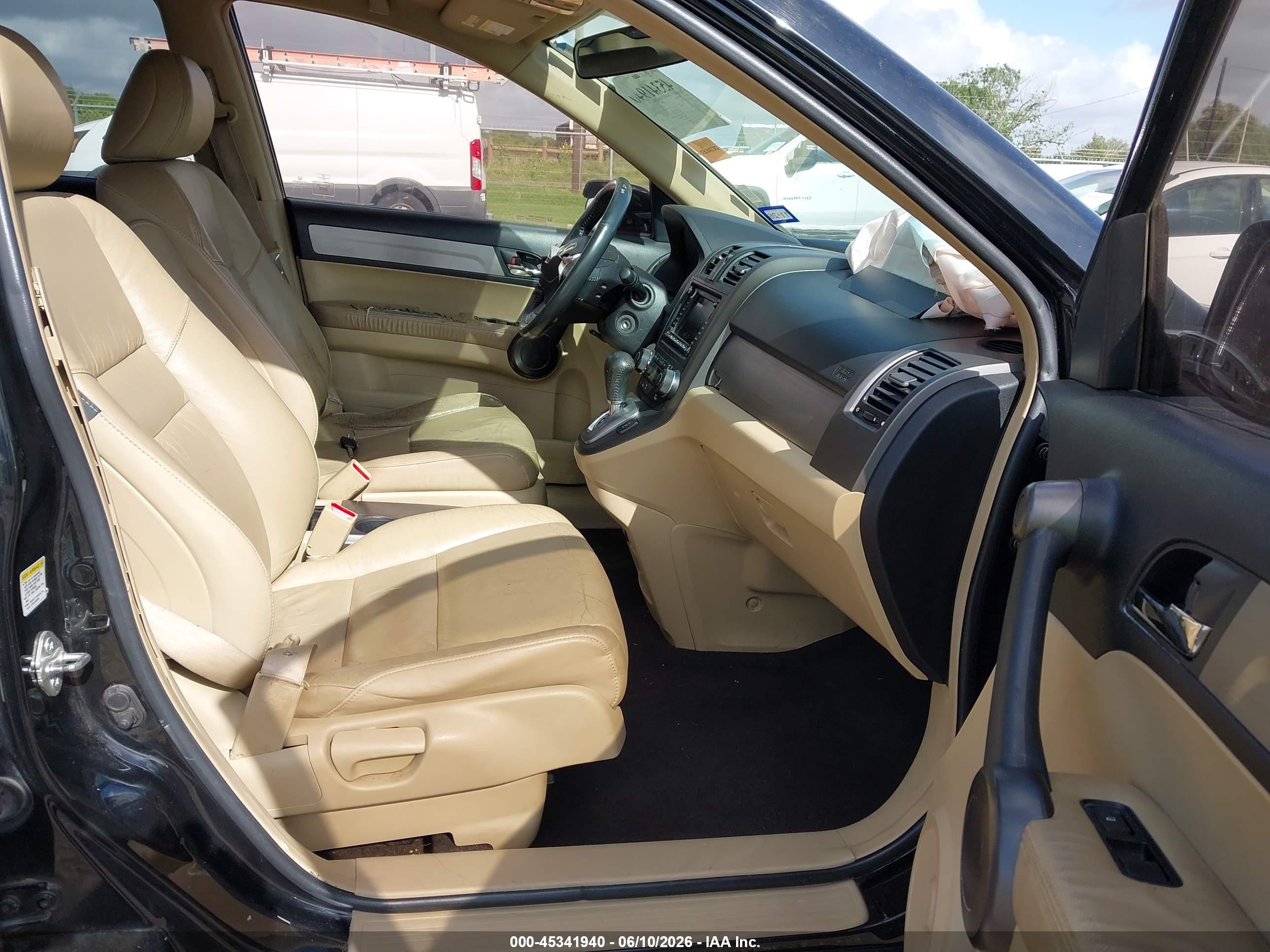 2010 Honda Cr-v Ex-l Черный vin: 5J6RE3H74AL002615