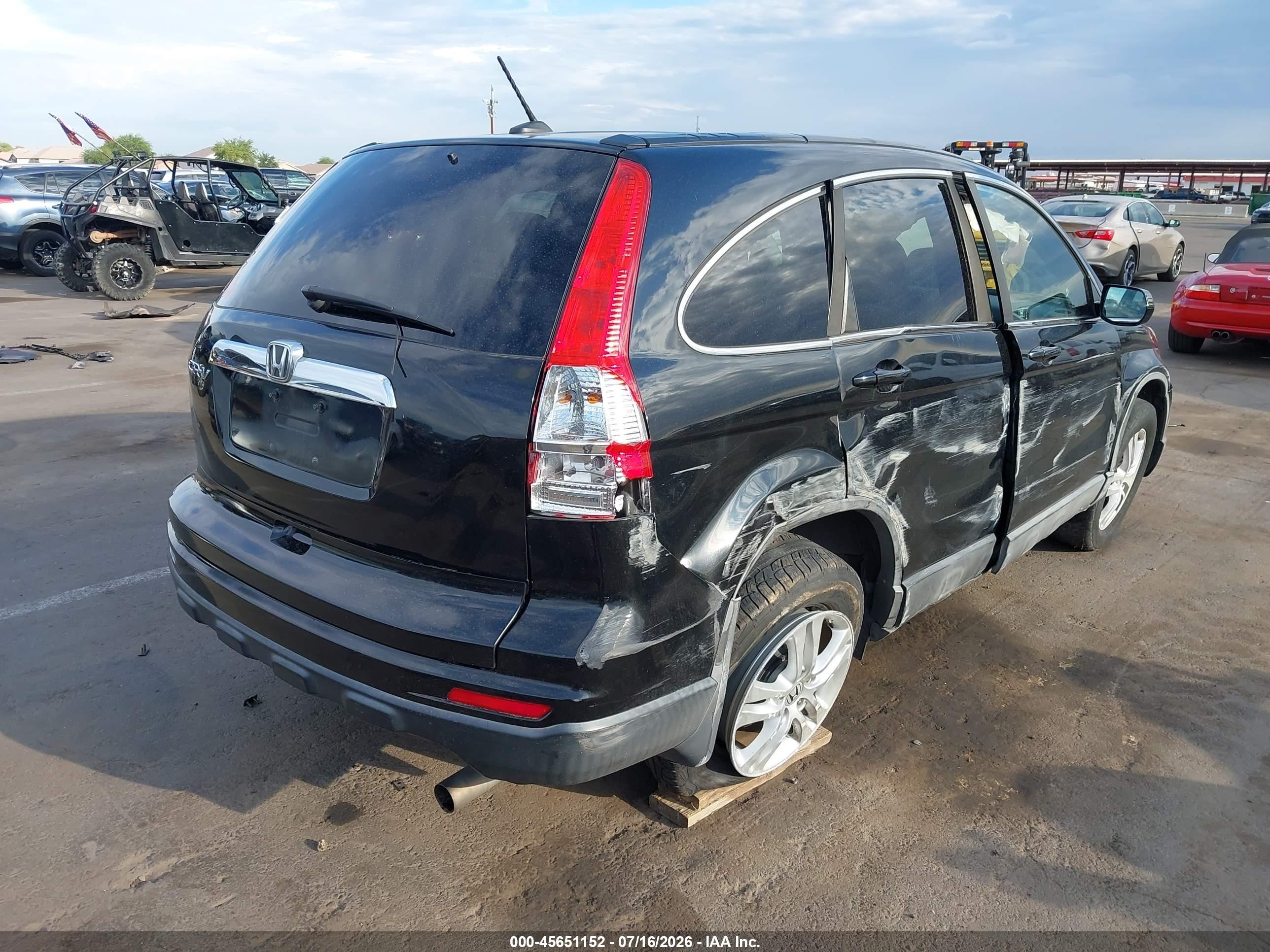 2010 Honda Cr-v Ex-l Black vin: 5J6RE3H74AL011816