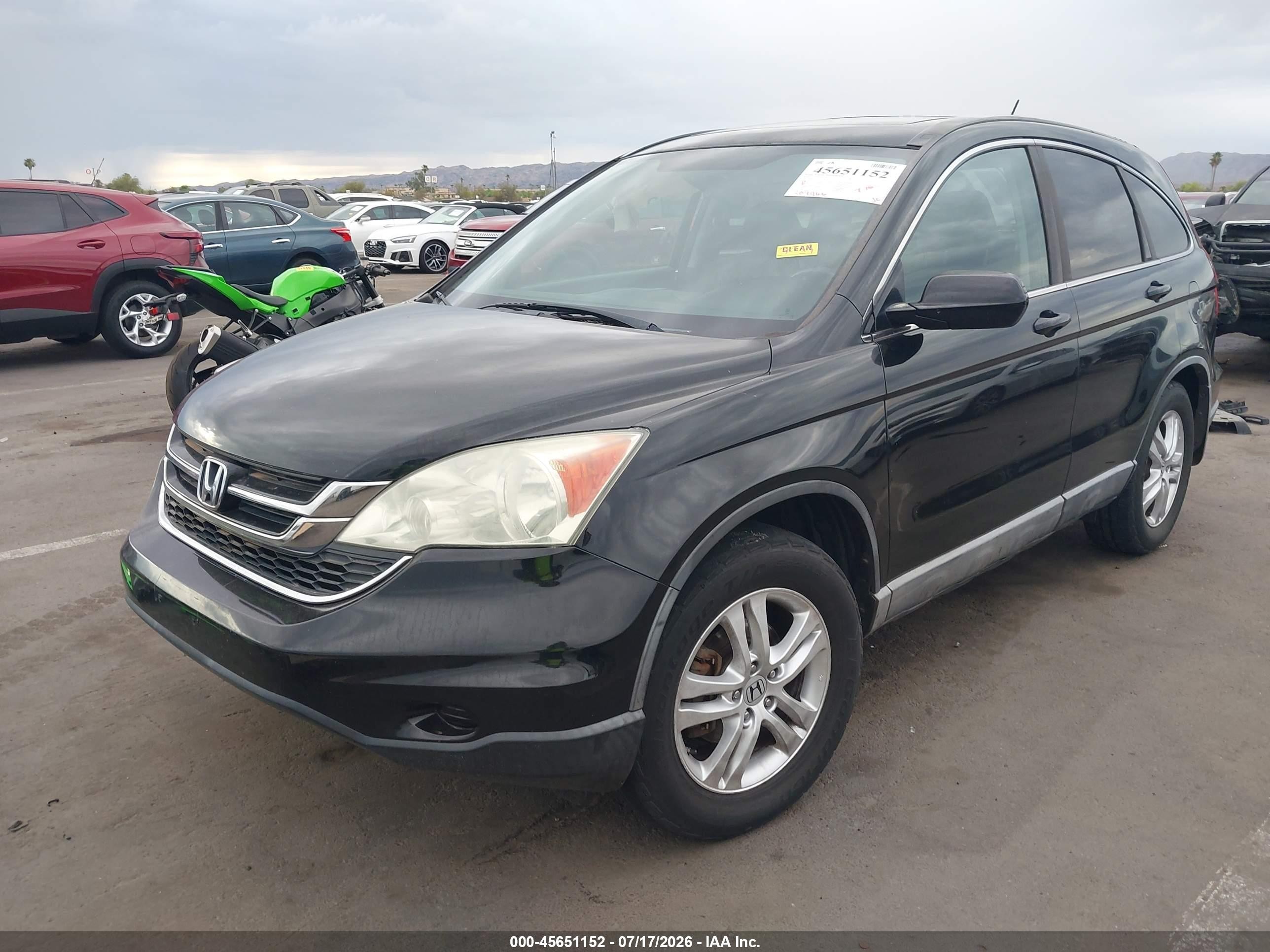 2010 Honda Cr-v Ex-l Black vin: 5J6RE3H74AL011816