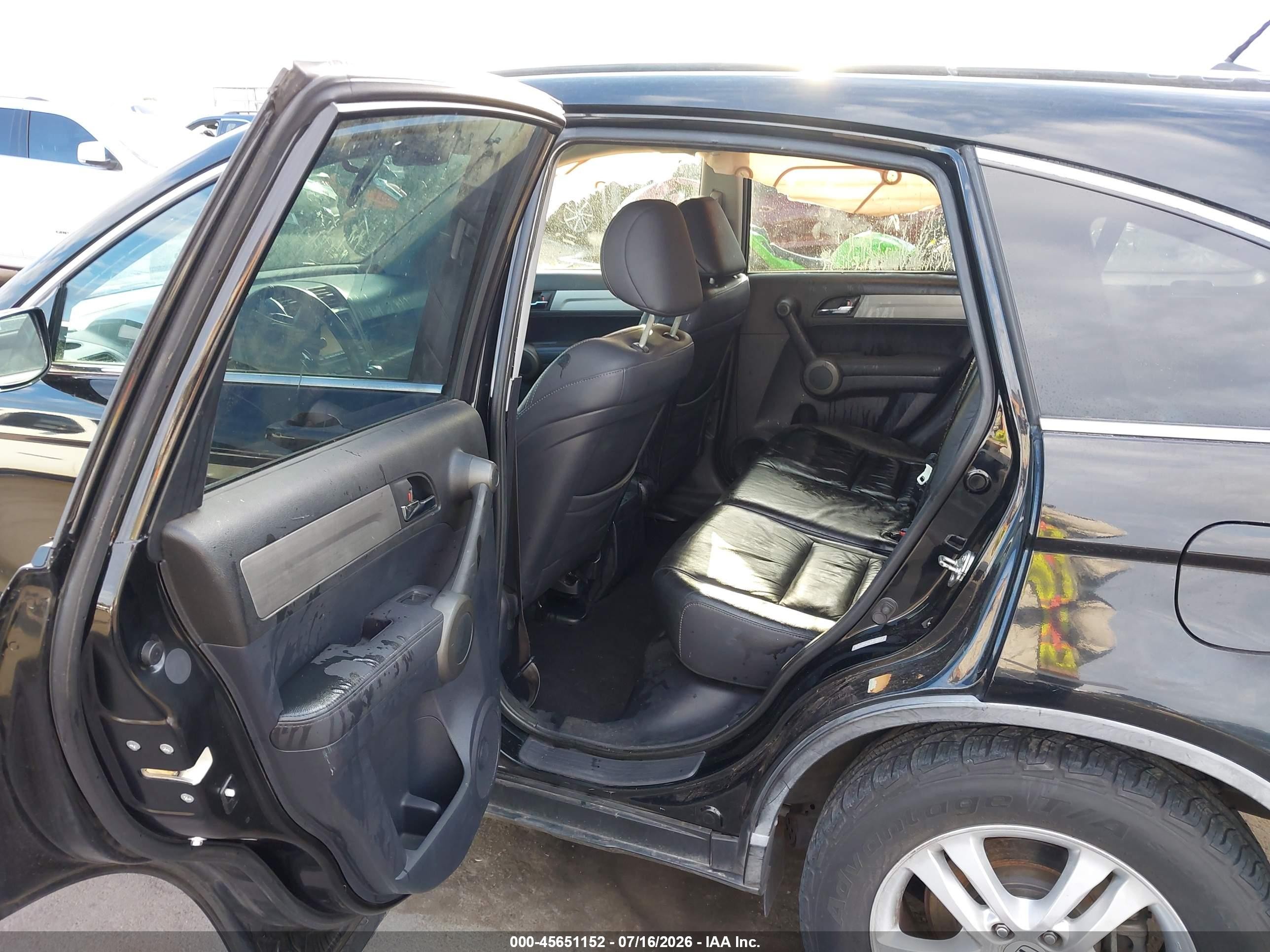2010 Honda Cr-v Ex-l Black vin: 5J6RE3H74AL011816