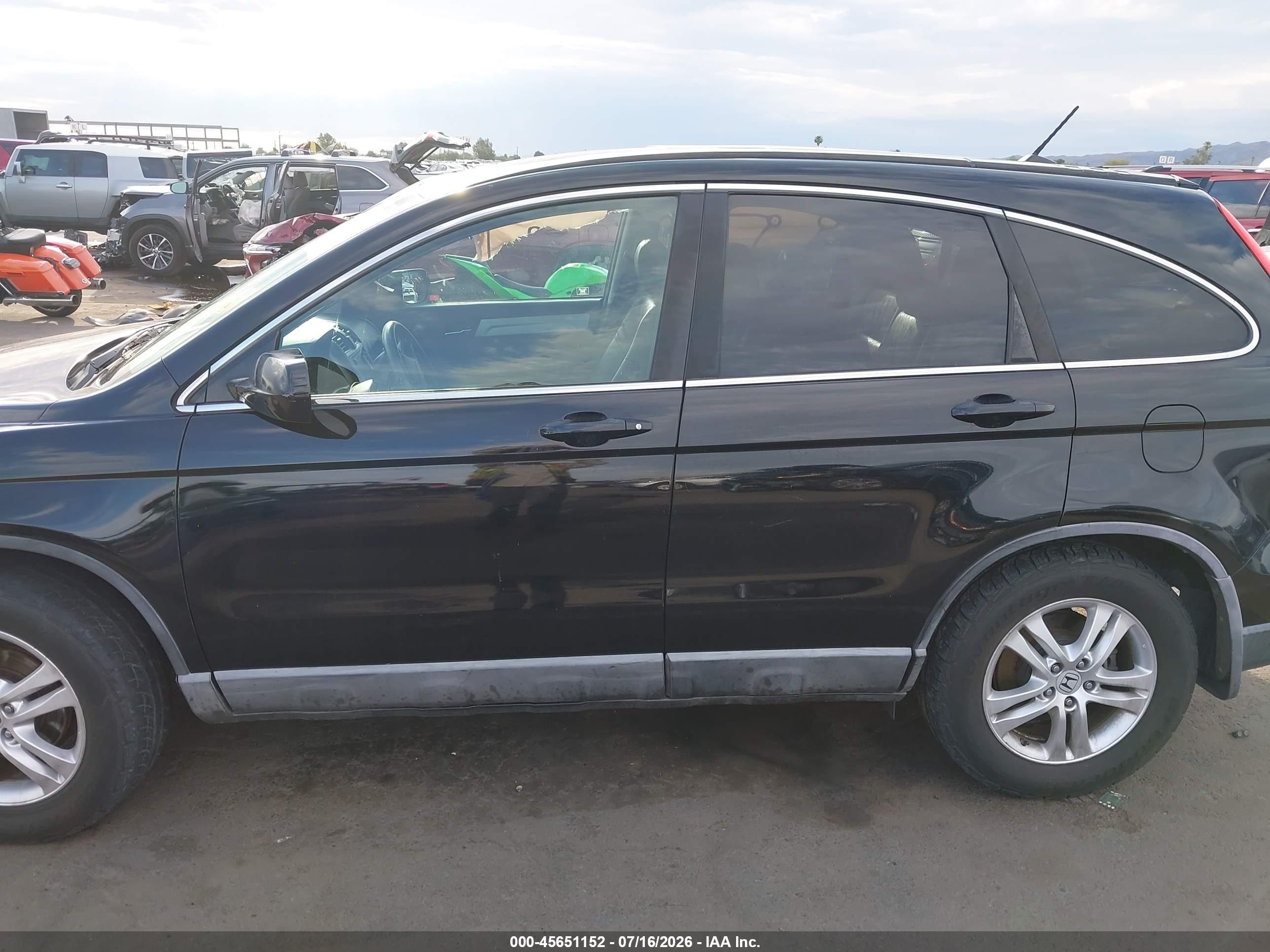 2010 Honda Cr-v Ex-l Black vin: 5J6RE3H74AL011816