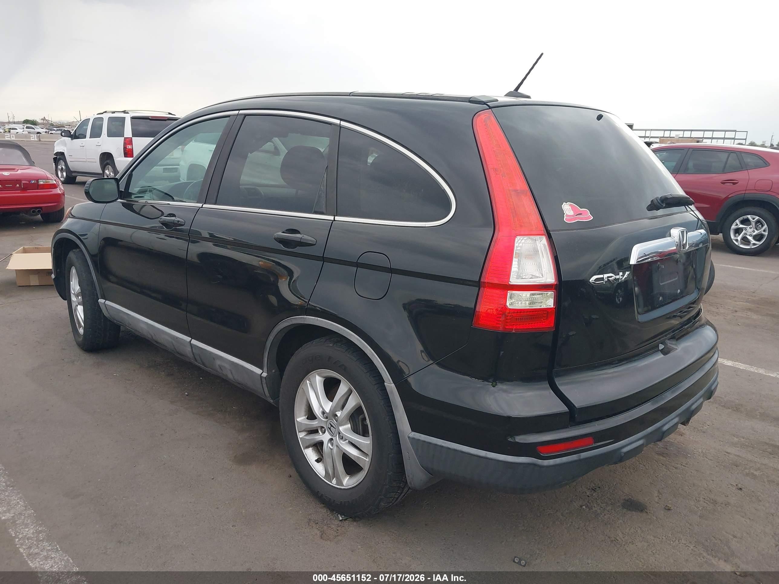 2010 Honda Cr-v Ex-l Black vin: 5J6RE3H74AL011816