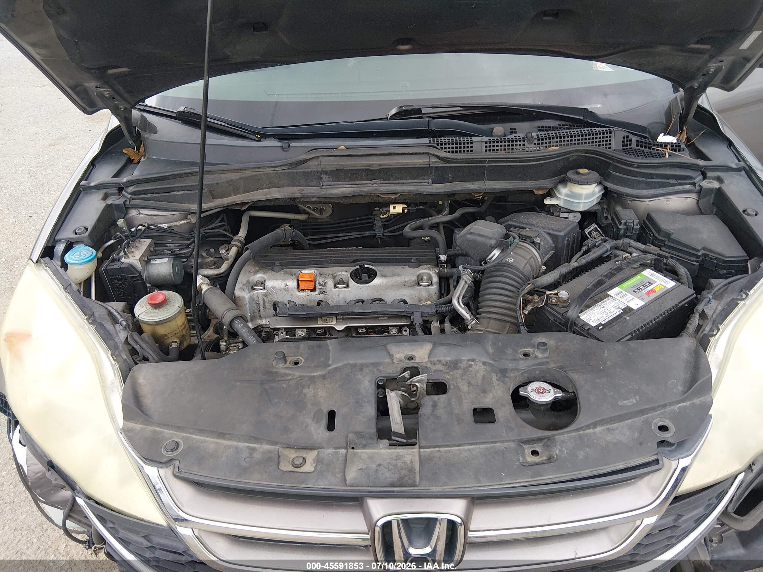2010 Honda Cr-v Ex-l Gray vin: 5J6RE3H74AL034349