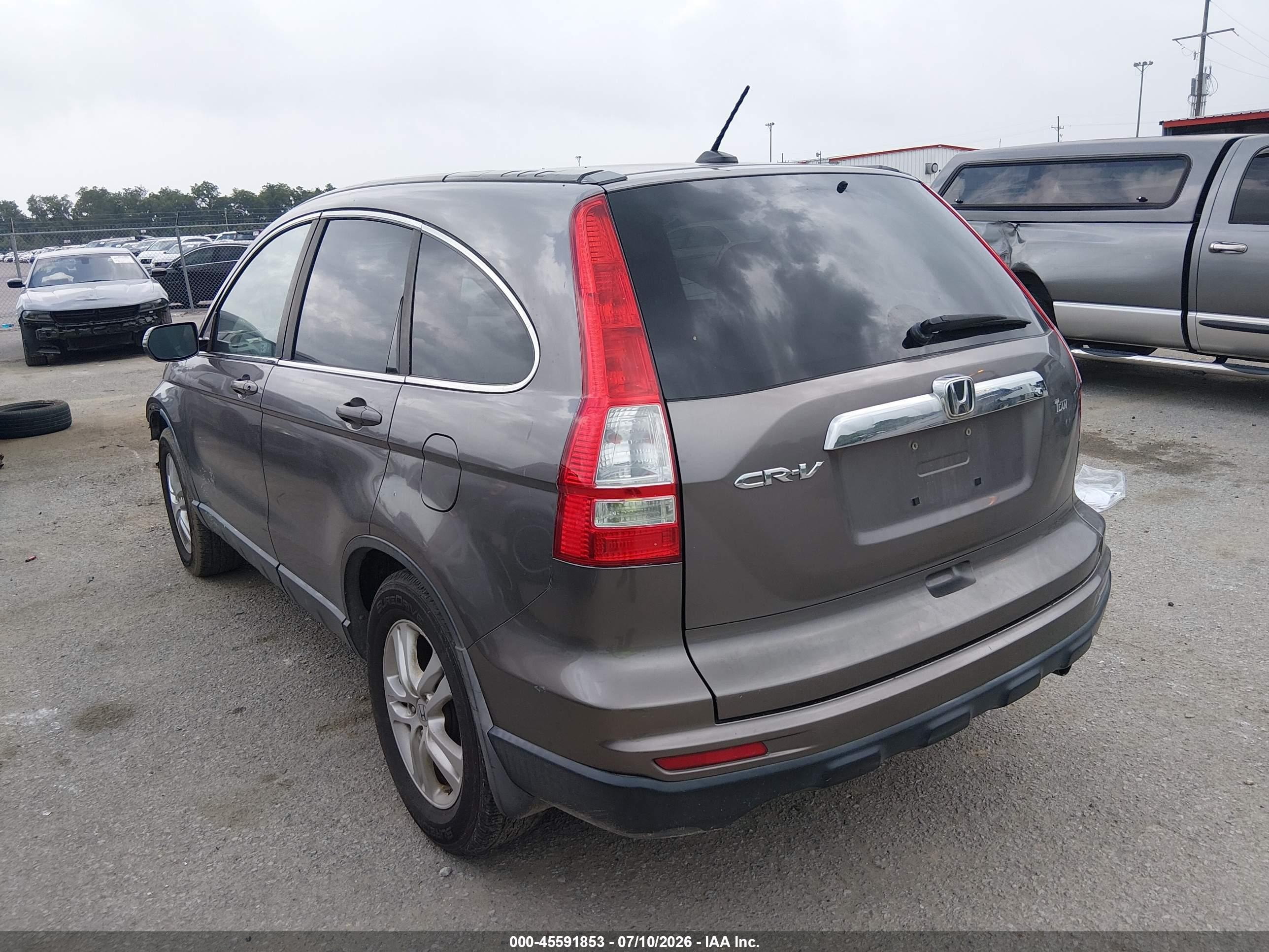 2010 Honda Cr-v Ex-l Gray vin: 5J6RE3H74AL034349