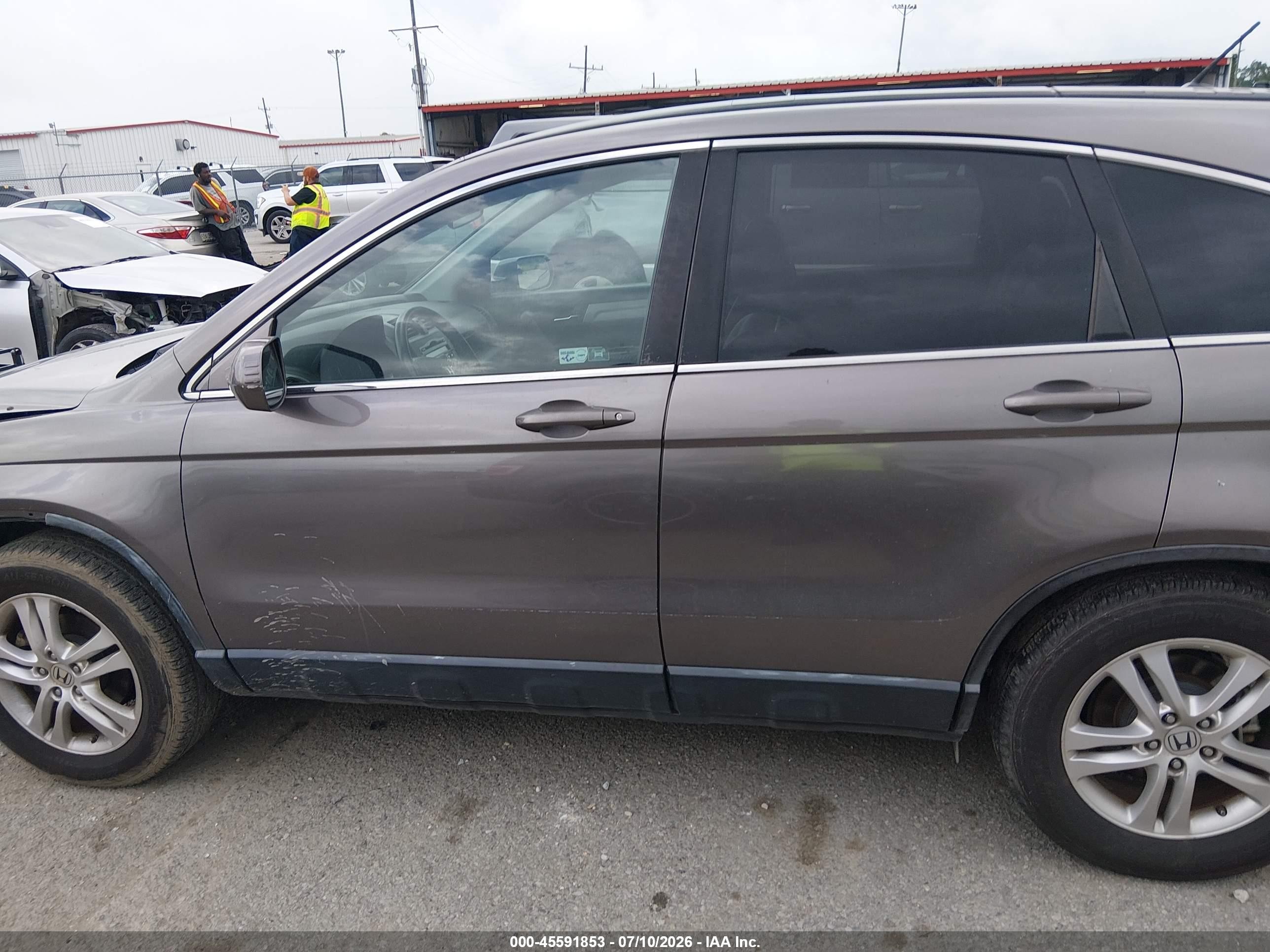 2010 Honda Cr-v Ex-l Gray vin: 5J6RE3H74AL034349