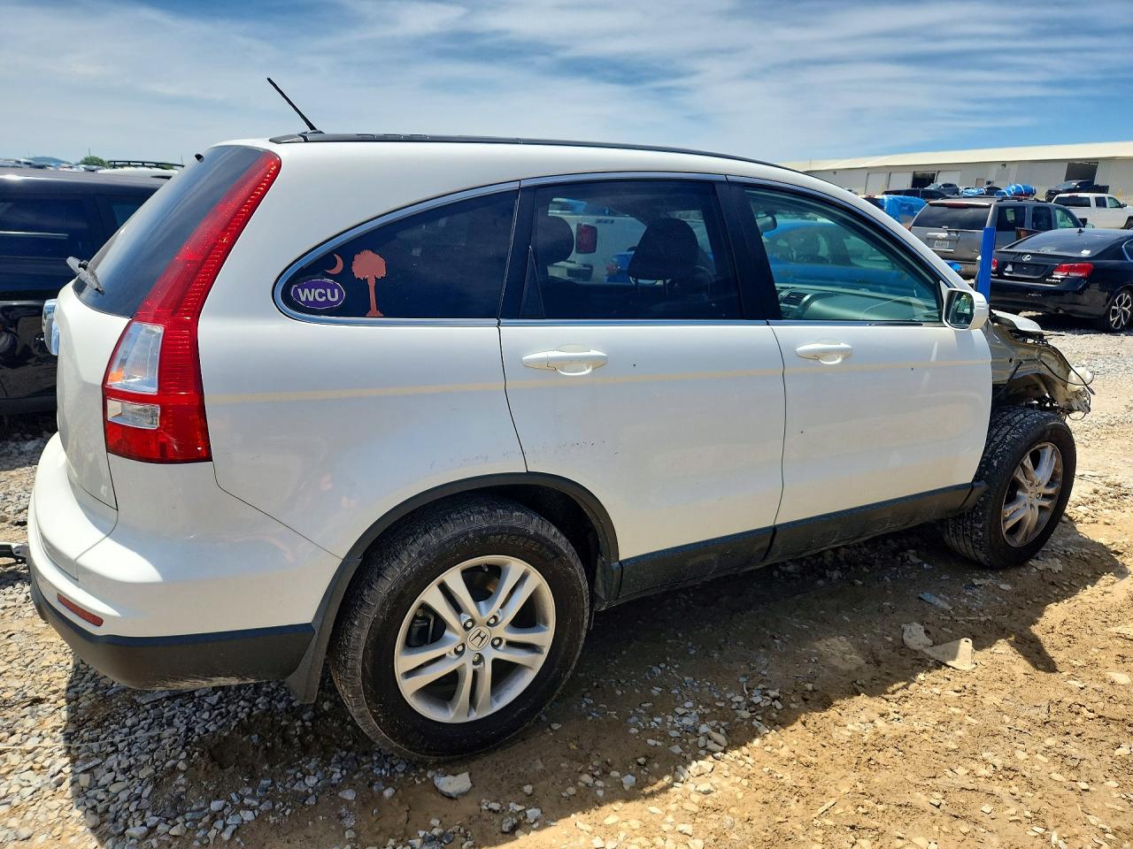 2010 Honda Cr-v Exl White vin: 5J6RE3H74AL036232