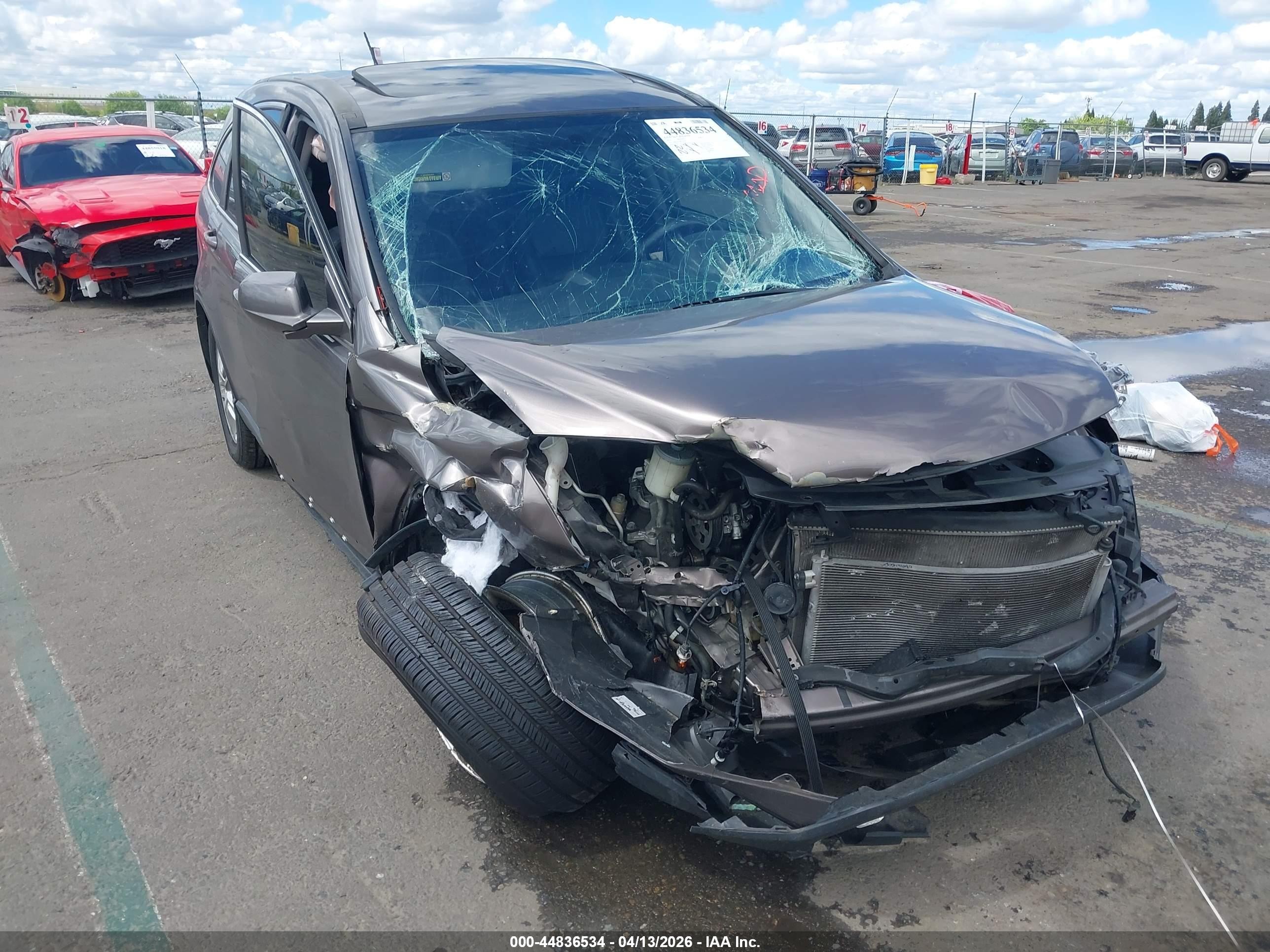 2011 Honda Cr-v Ex-l Brown vin: 5J6RE3H74BL013972