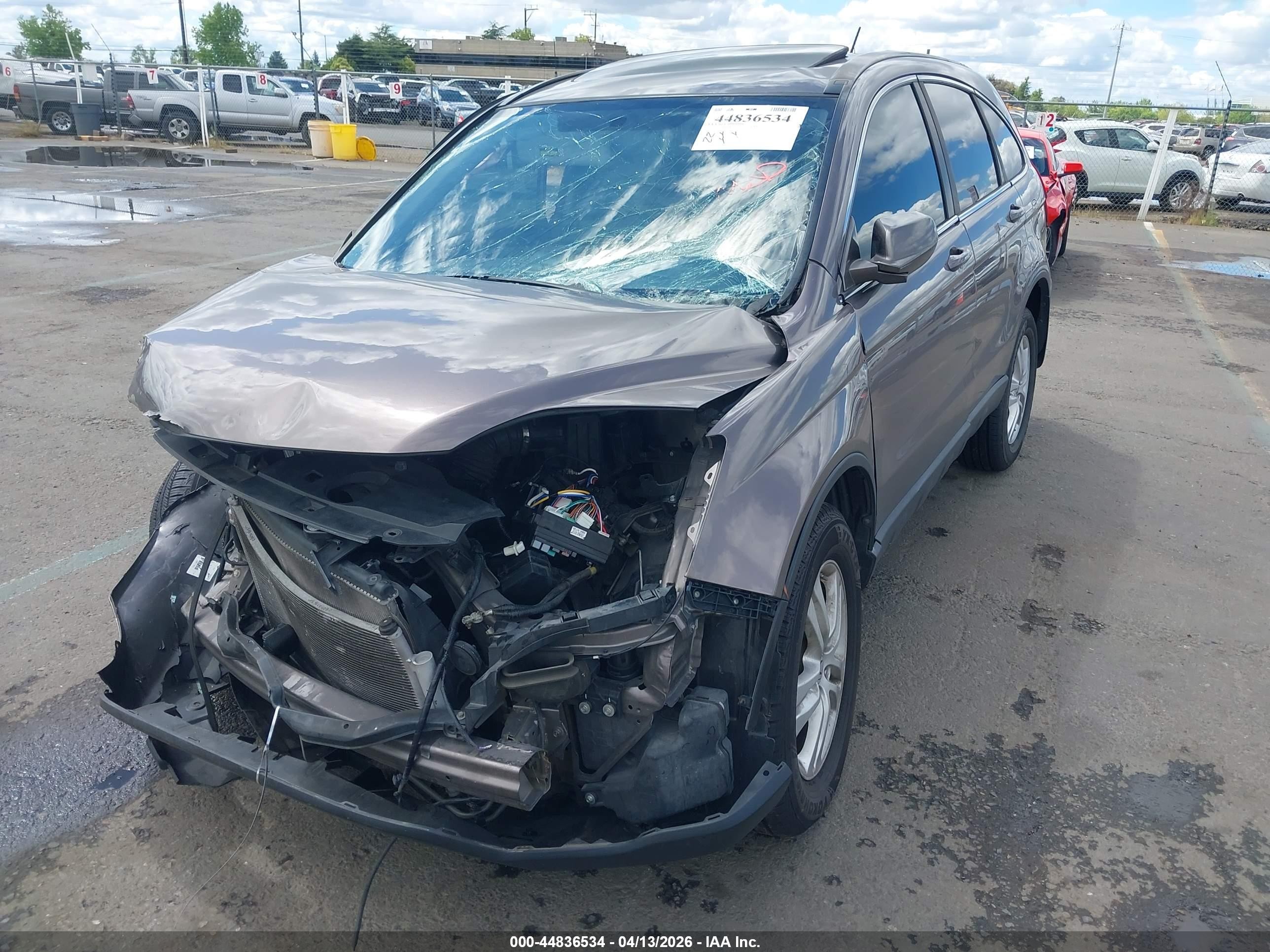 2011 Honda Cr-v Ex-l Brown vin: 5J6RE3H74BL013972