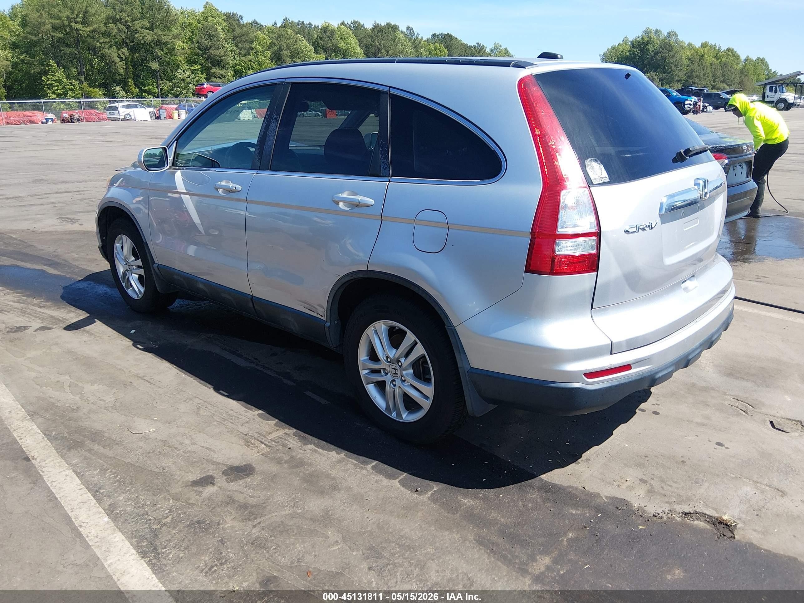 2011 Honda Cr-v Ex-l Silver vin: 5J6RE3H74BL038774