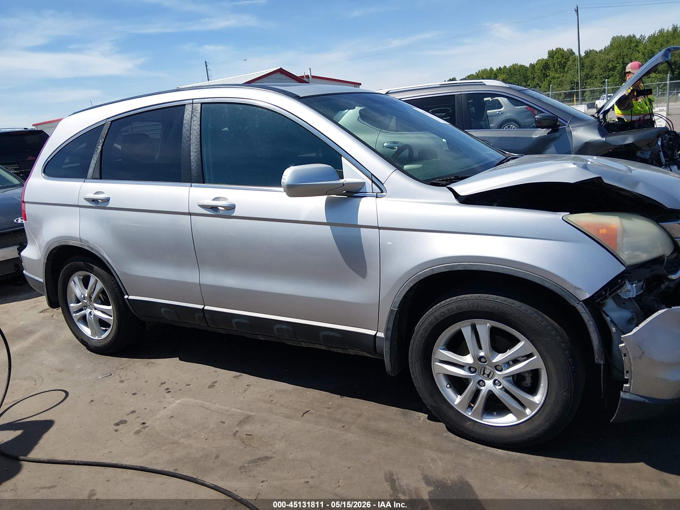 2011 Honda Cr-v Ex-l Silver vin: 5J6RE3H74BL038774