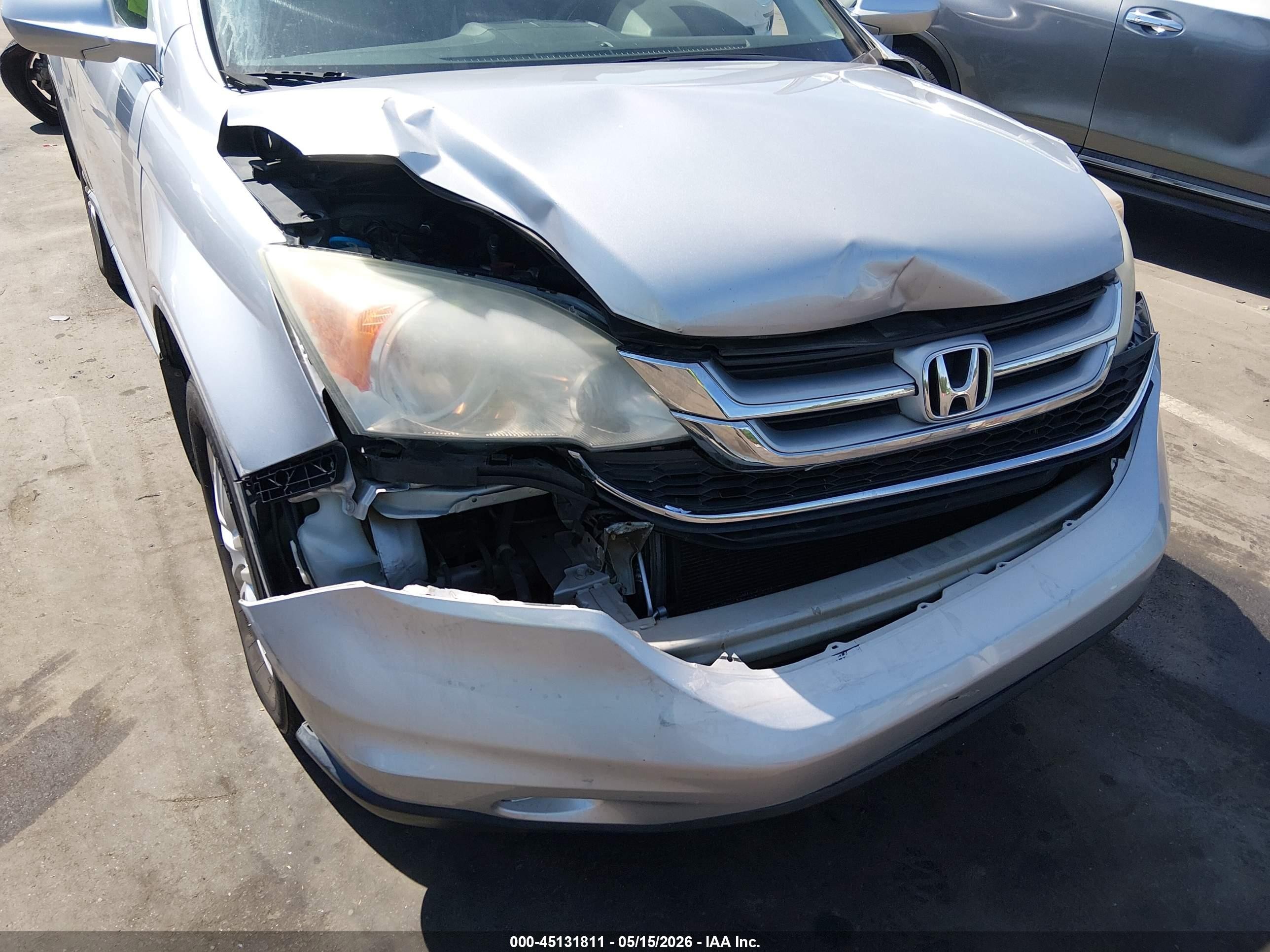 2011 Honda Cr-v Ex-l Silver vin: 5J6RE3H74BL038774