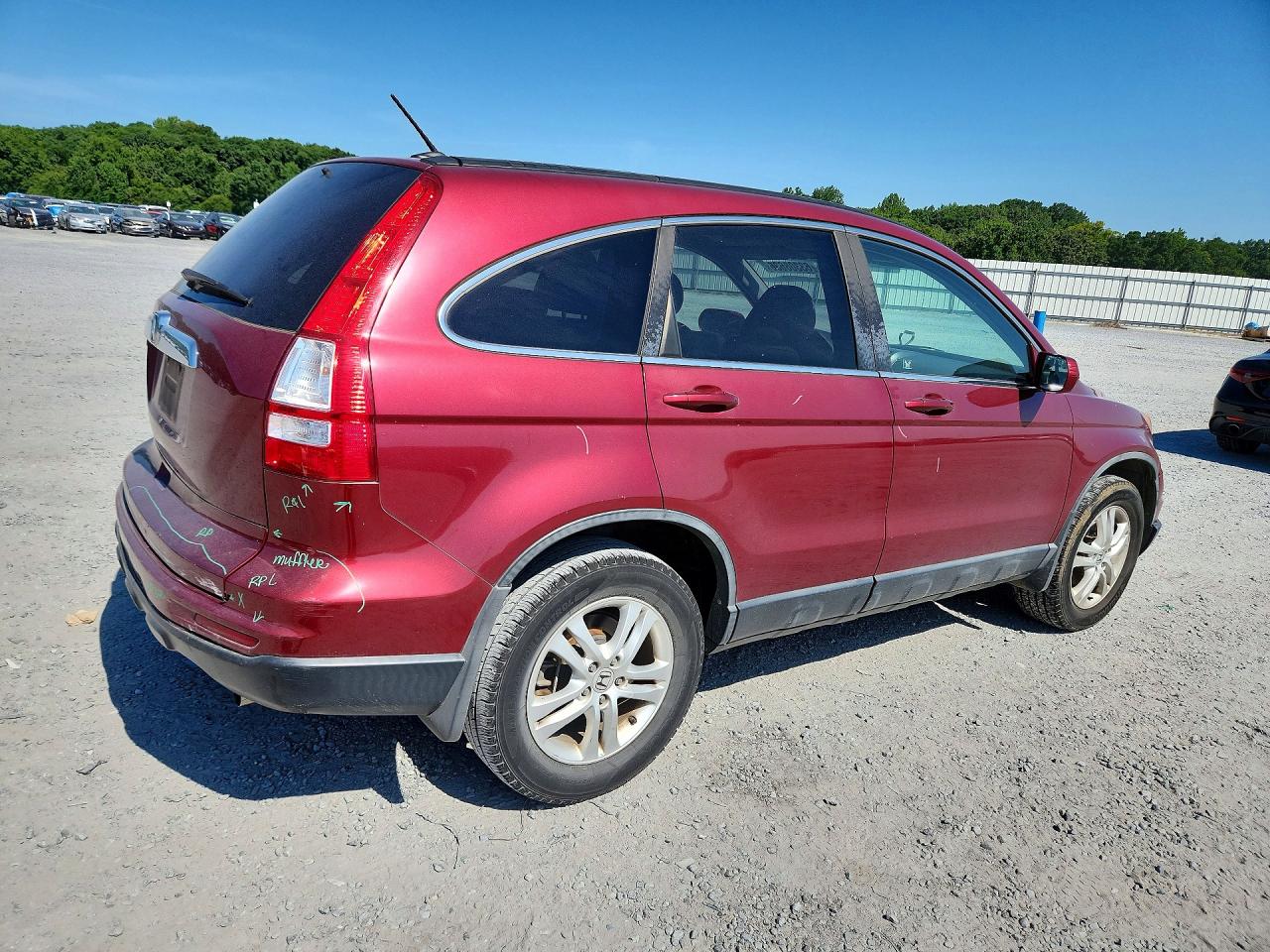 2011 Honda Cr-v Exl Red vin: 5J6RE3H74BL058622