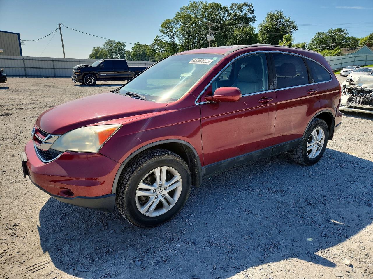 2011 Honda Cr-v Exl Red vin: 5J6RE3H74BL058622