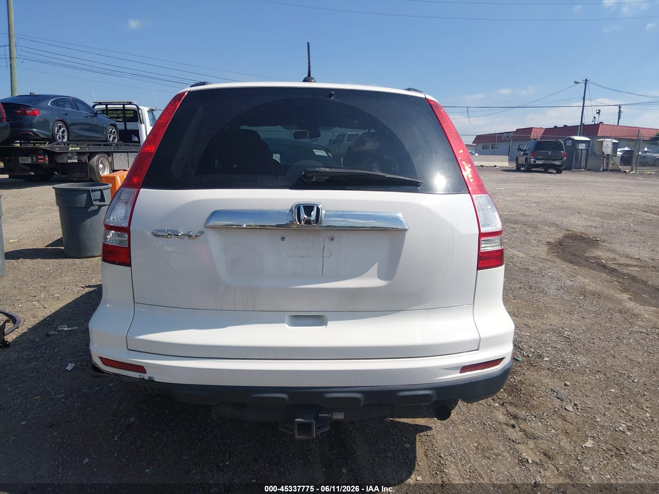 2010 Honda Cr-v Ex-l White vin: 5J6RE3H75AL013302