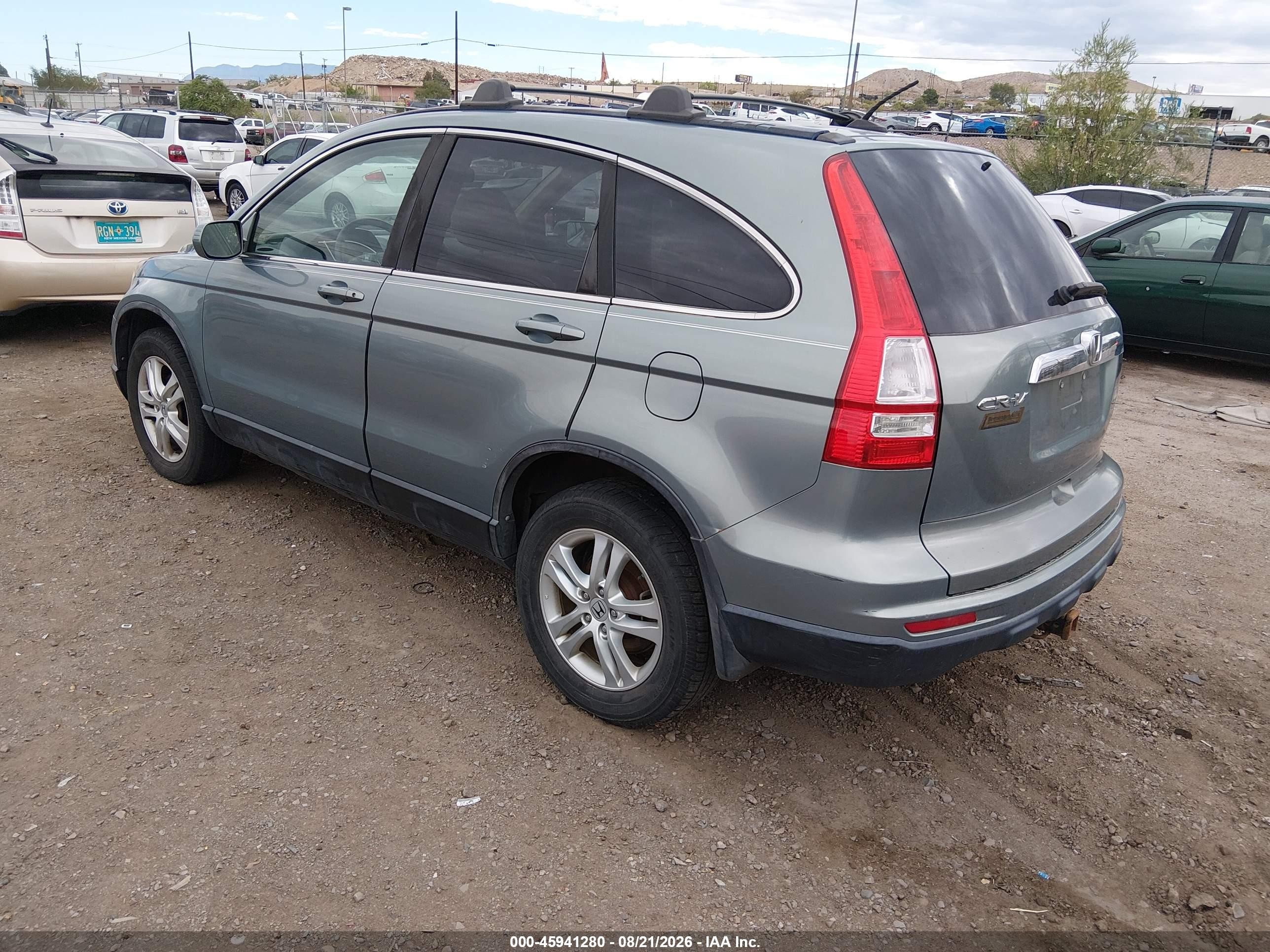 2010 Honda Cr-v Ex-l Green vin: 5J6RE3H75AL050673