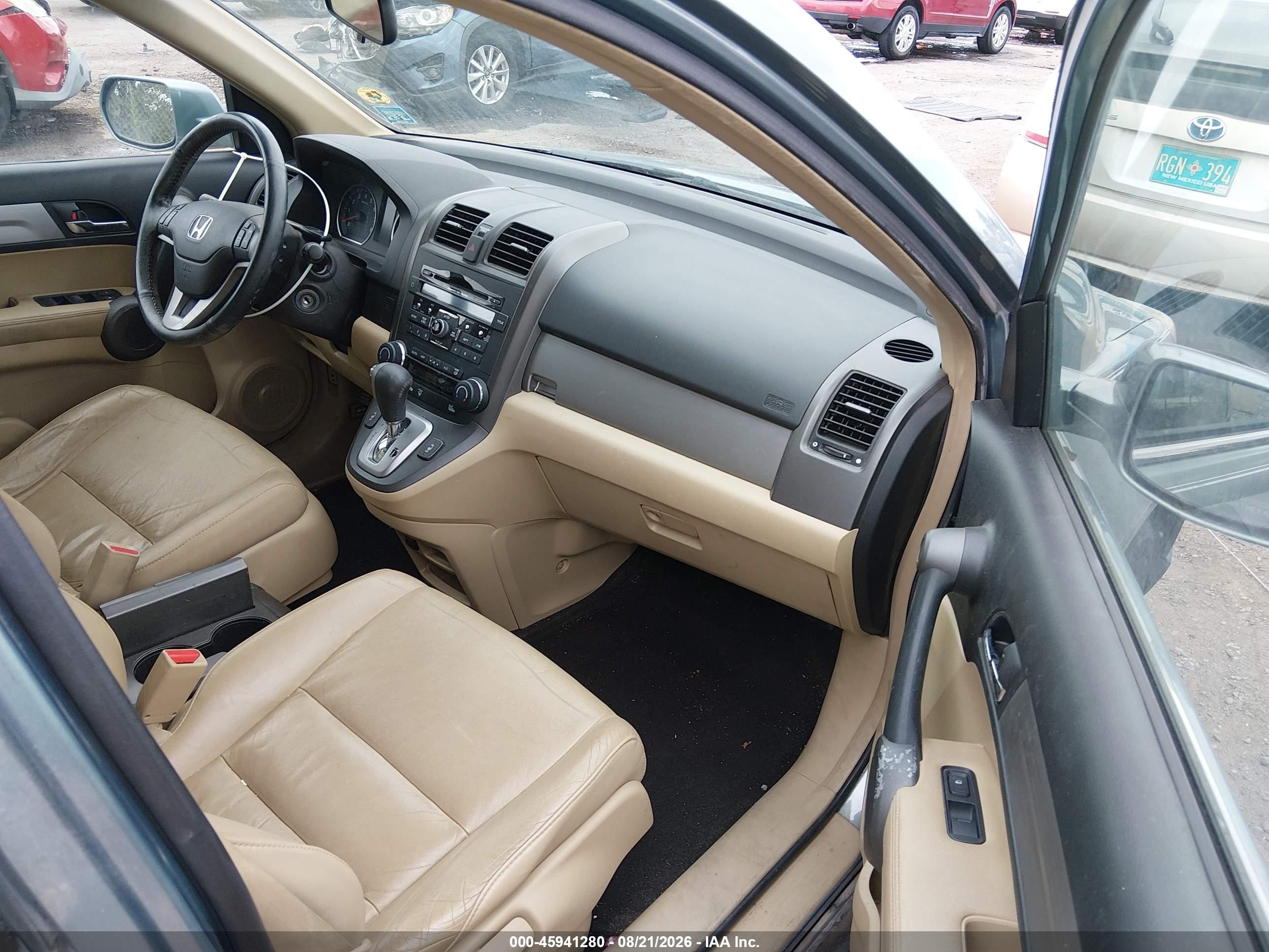 2010 Honda Cr-v Ex-l Green vin: 5J6RE3H75AL050673