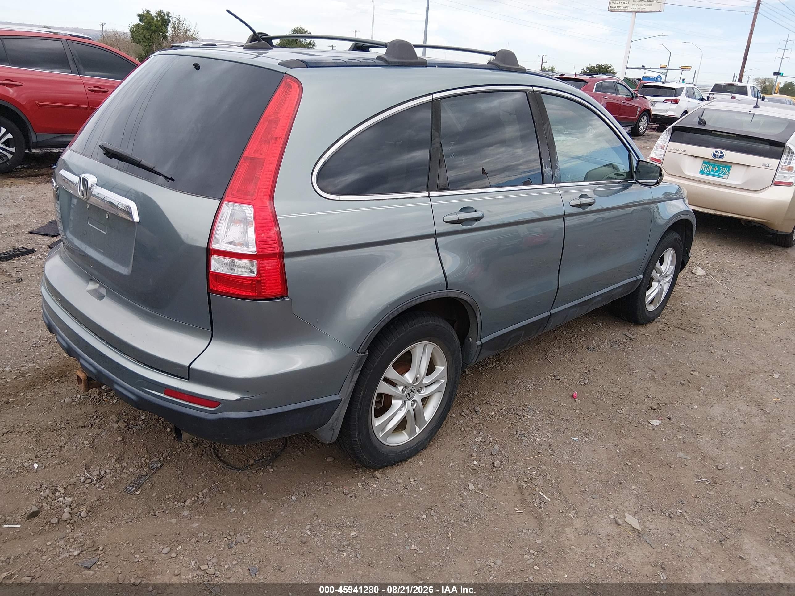 2010 Honda Cr-v Ex-l Green vin: 5J6RE3H75AL050673