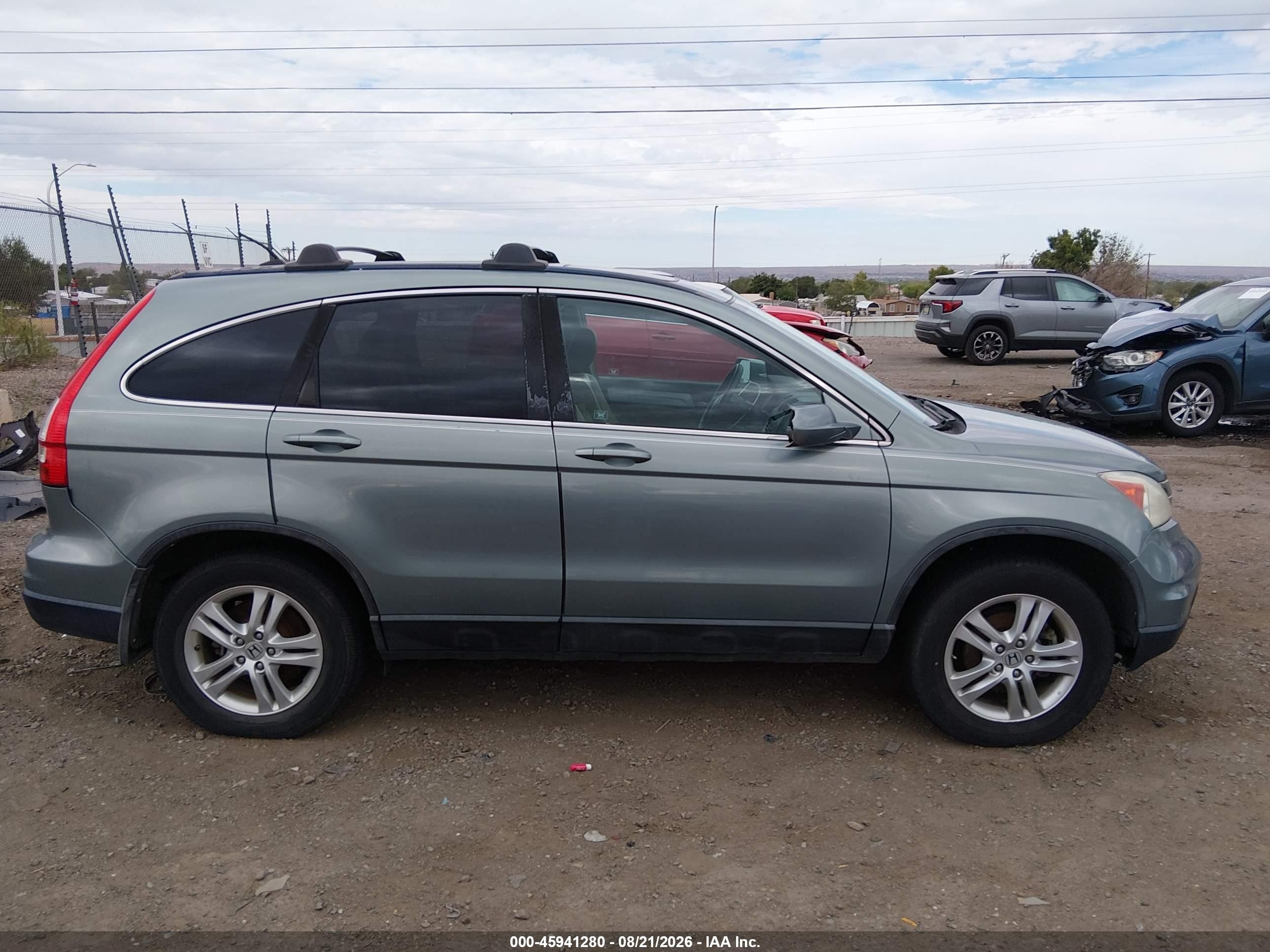 2010 Honda Cr-v Ex-l Green vin: 5J6RE3H75AL050673