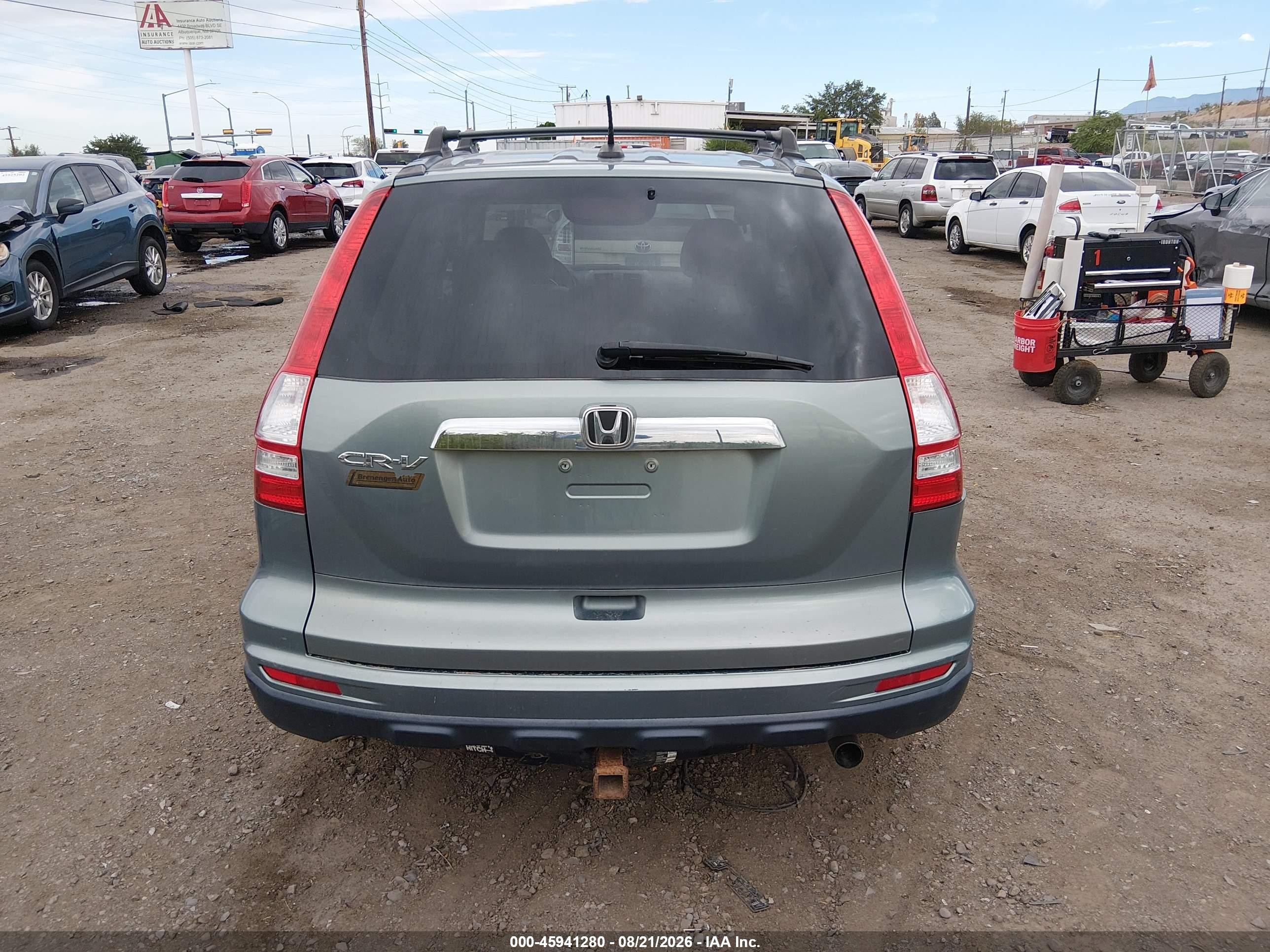 2010 Honda Cr-v Ex-l Green vin: 5J6RE3H75AL050673