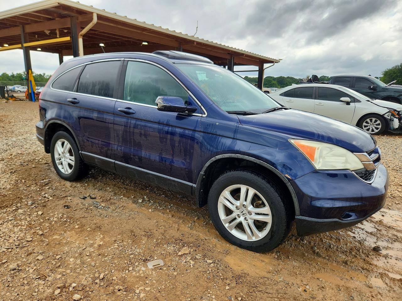 2011 Honda Cr-v Exl Blue vin: 5J6RE3H75BL032448