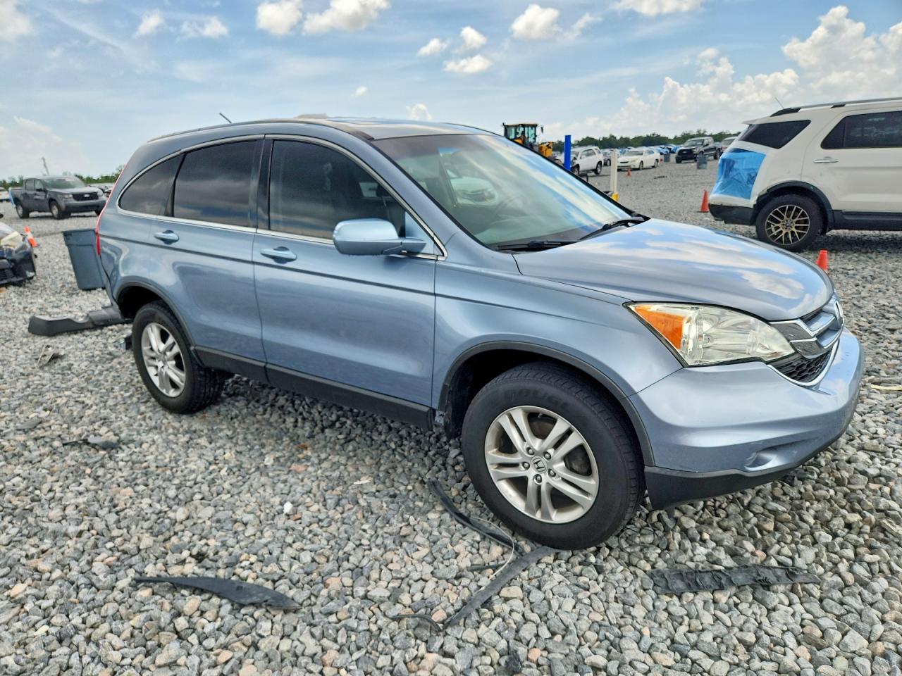 2011 Honda Cr-v Exl Teal vin: 5J6RE3H75BL056619