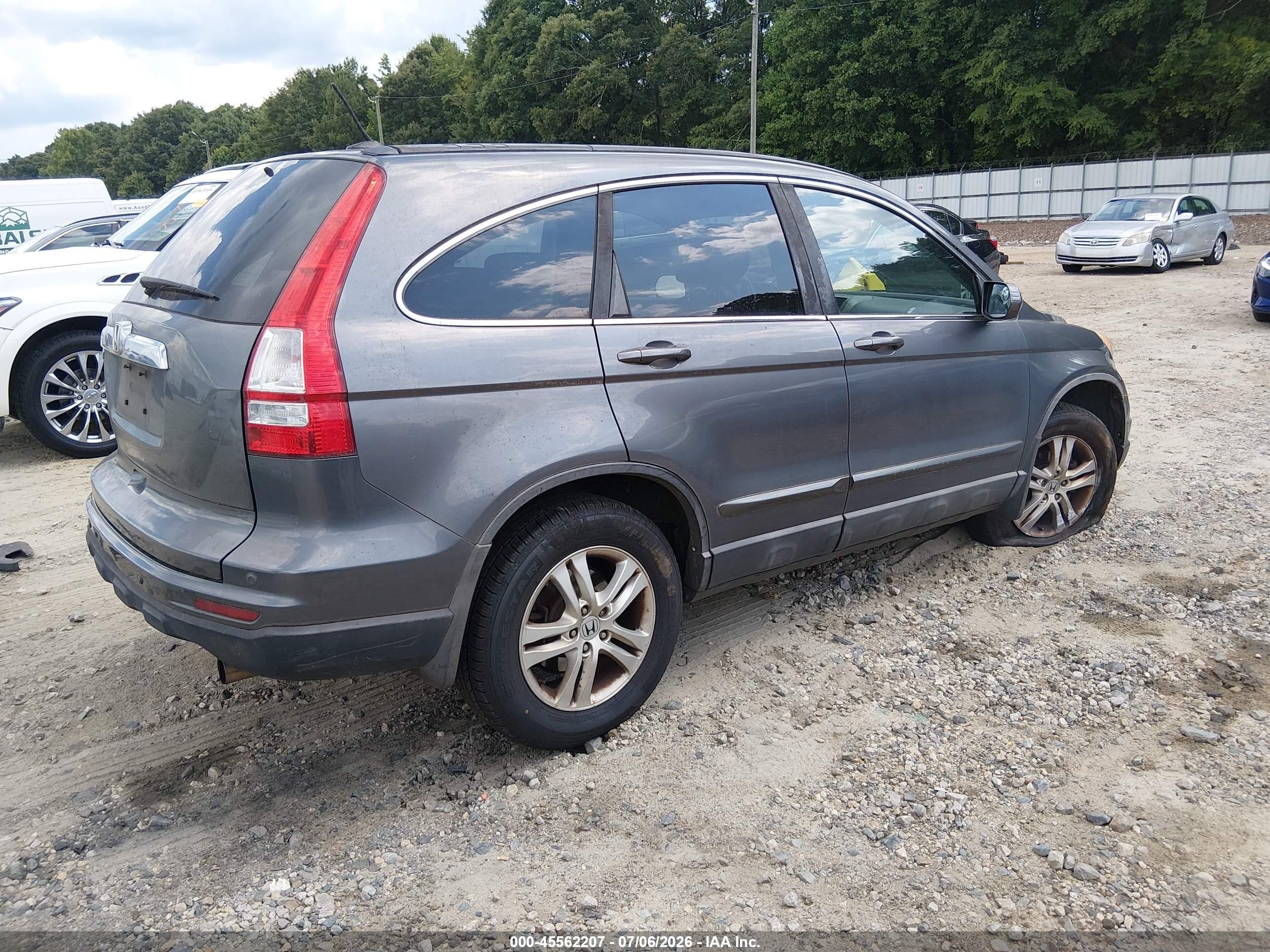 2010 Honda Cr-v Ex-l Серый vin: 5J6RE3H76AL011803
