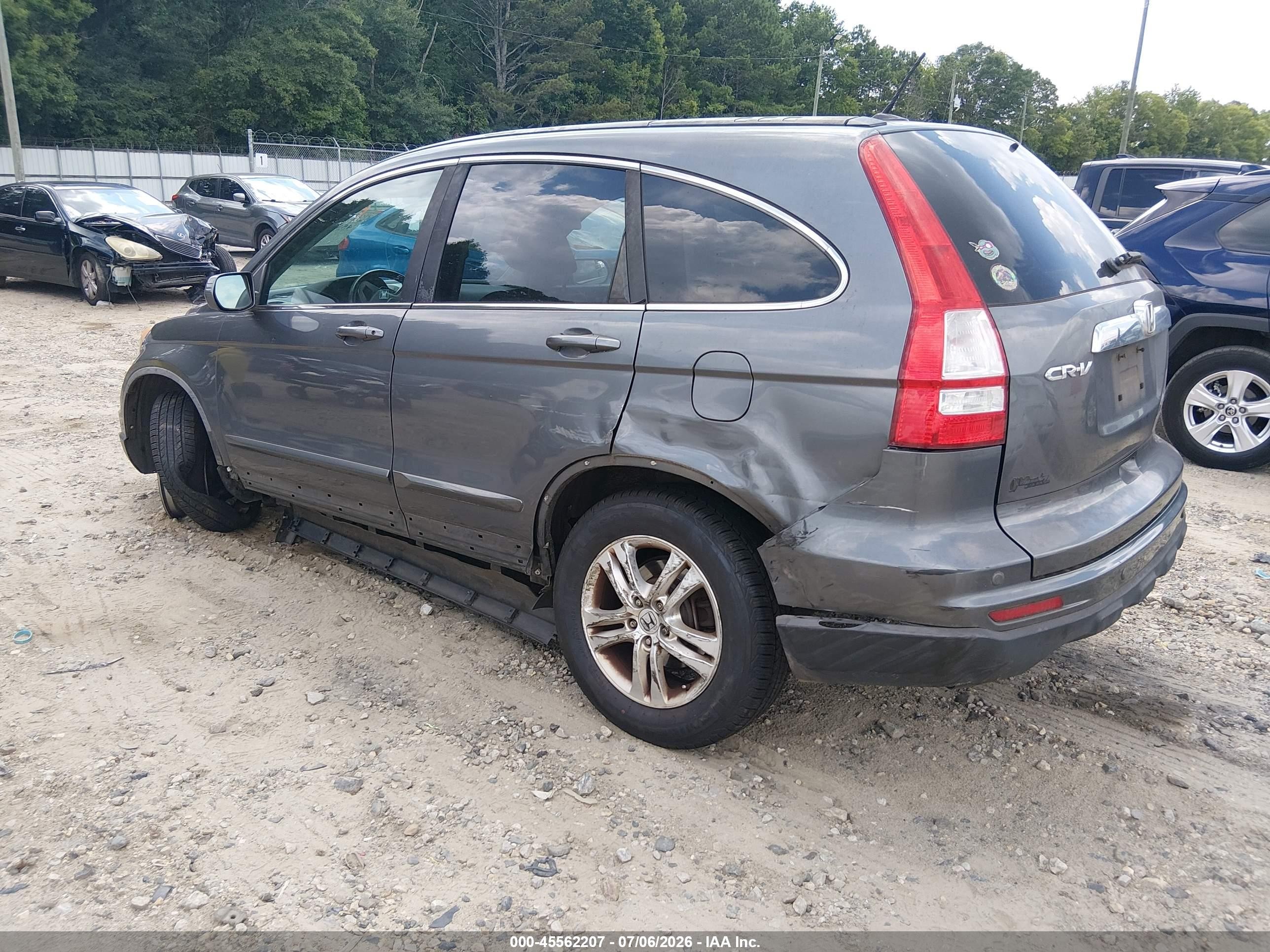2010 Honda Cr-v Ex-l Серый vin: 5J6RE3H76AL011803