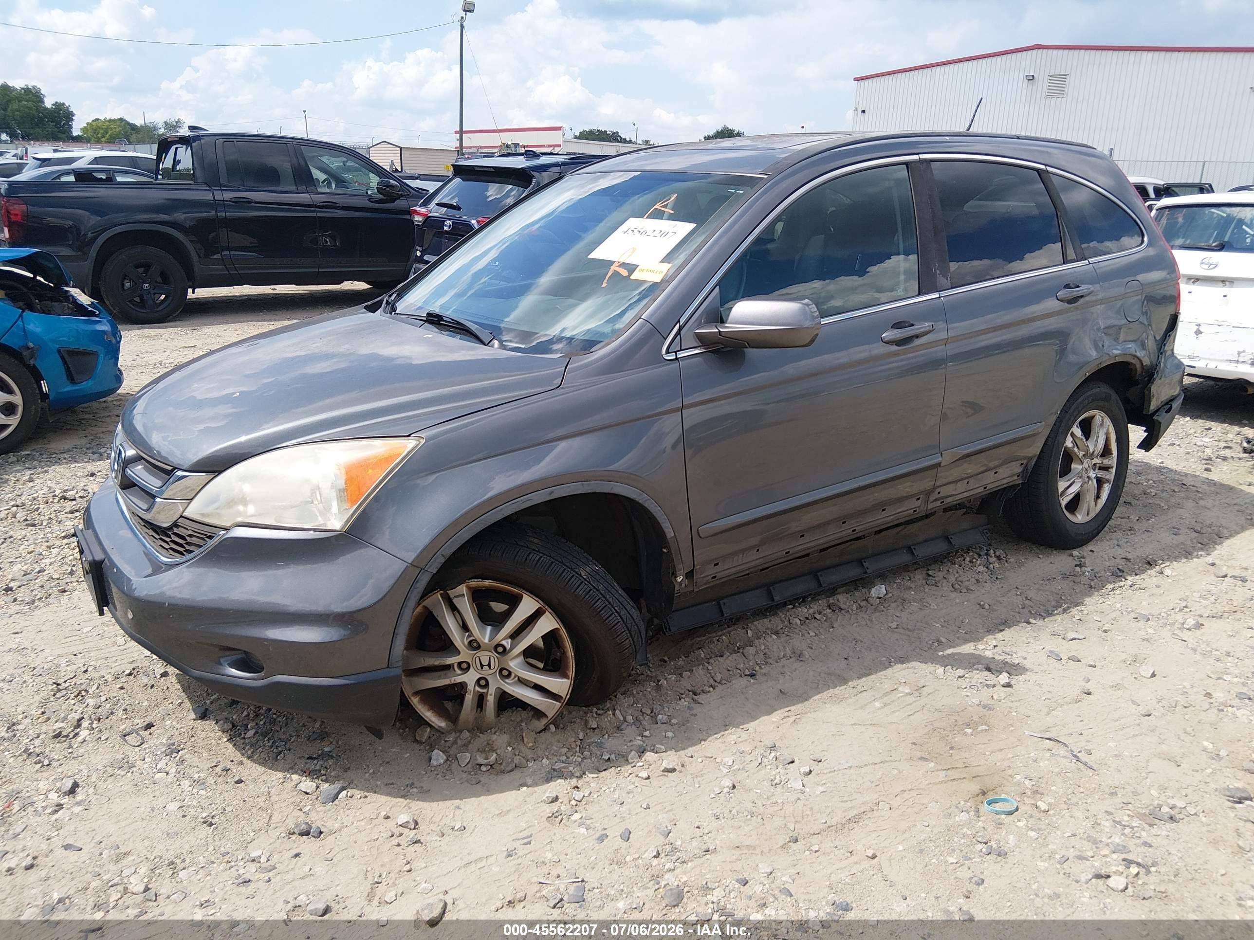 2010 Honda Cr-v Ex-l Серый vin: 5J6RE3H76AL011803
