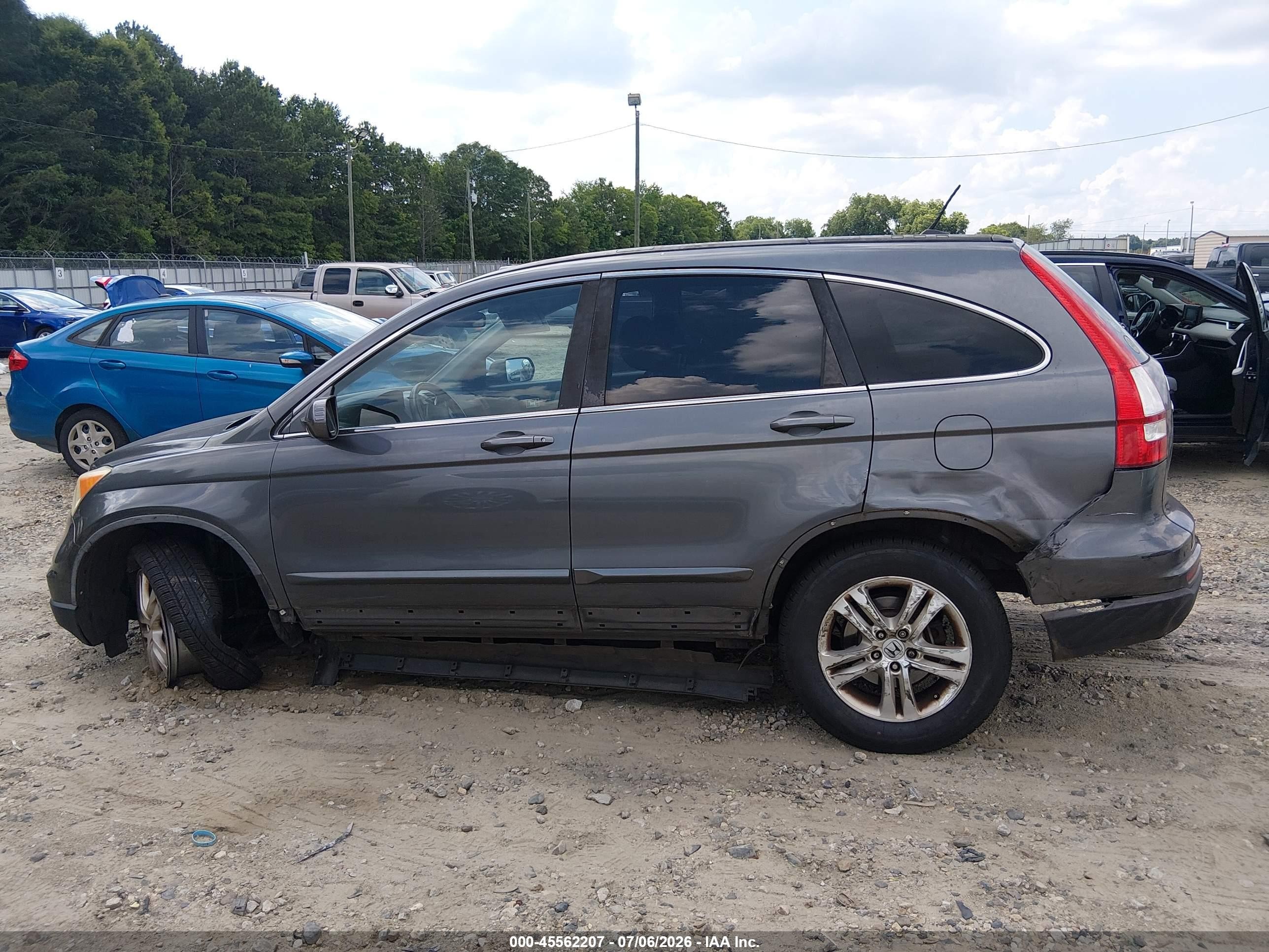 2010 Honda Cr-v Ex-l Серый vin: 5J6RE3H76AL011803