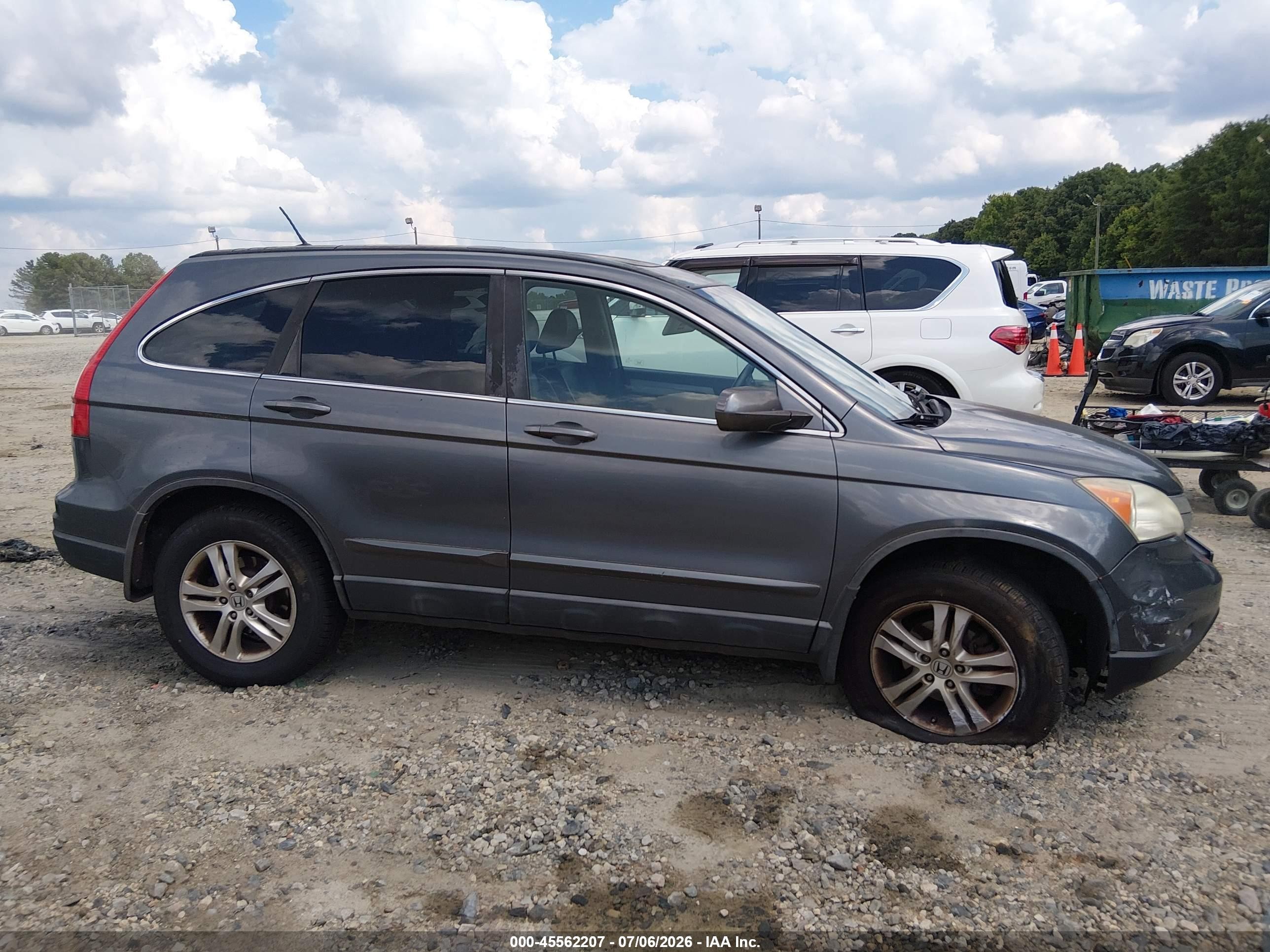 2010 Honda Cr-v Ex-l Серый vin: 5J6RE3H76AL011803
