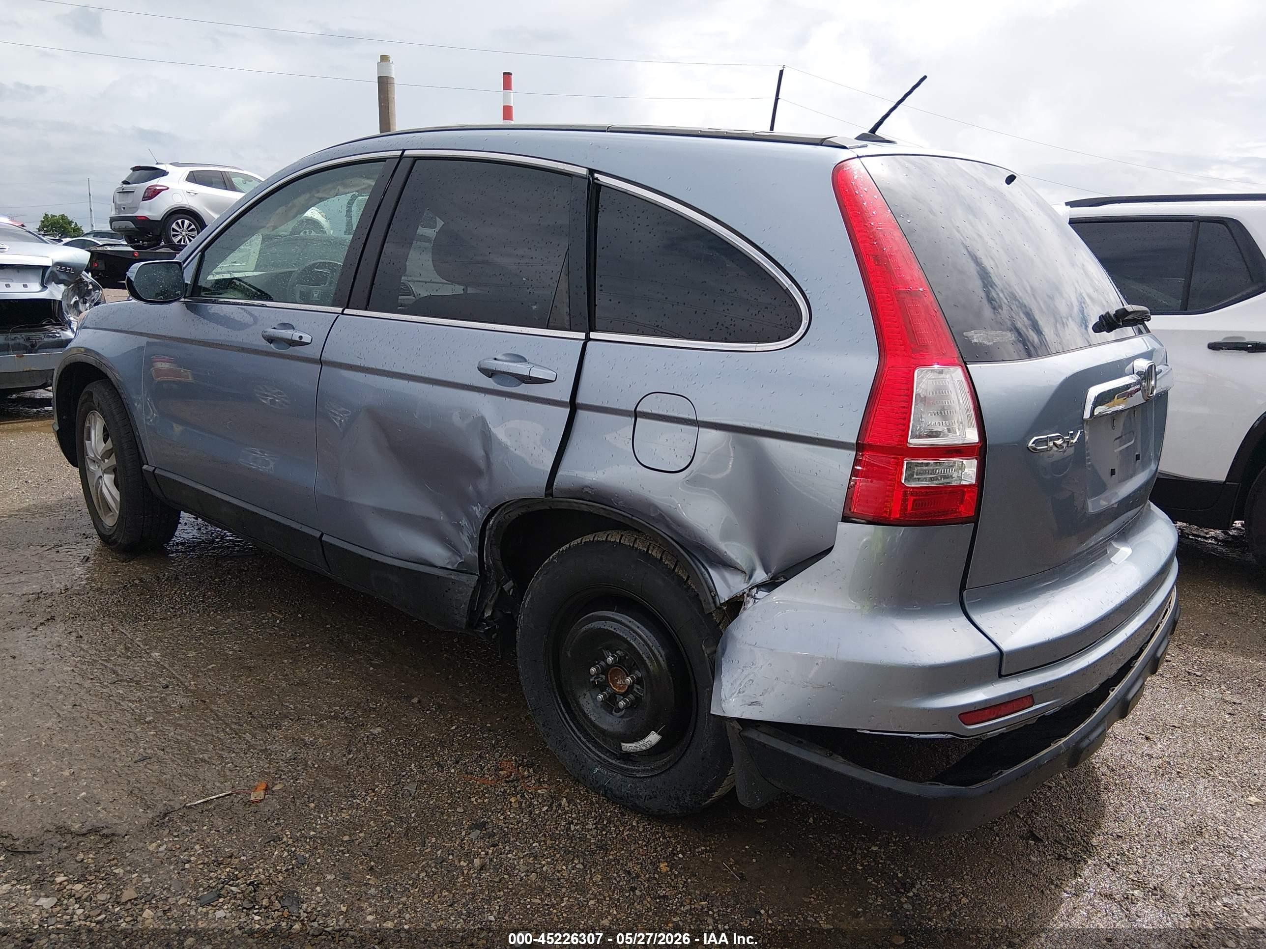 2010 Honda Cr-v Ex-l Light Blue vin: 5J6RE3H76AL012272