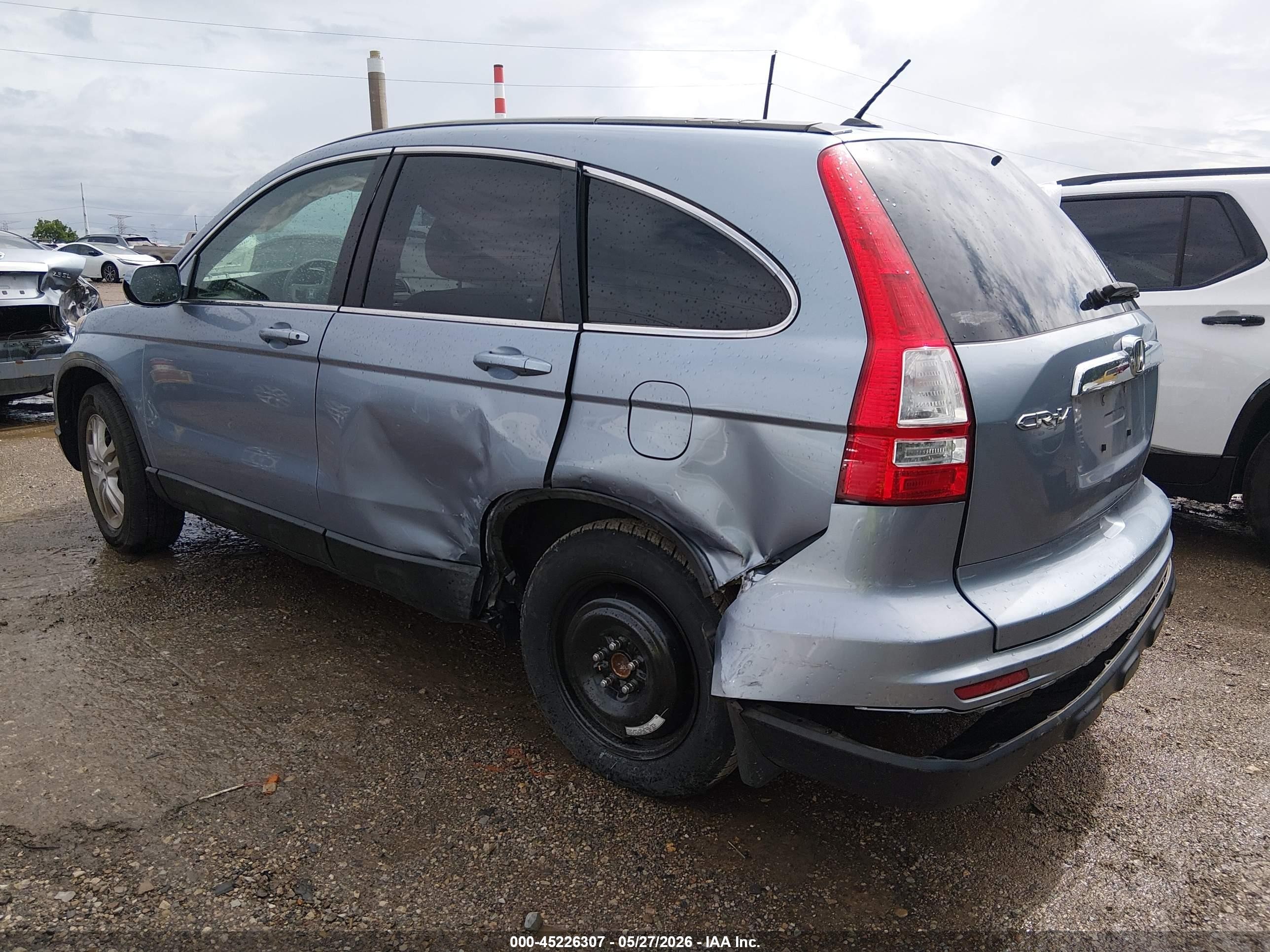2010 Honda Cr-v Ex-l Light Blue vin: 5J6RE3H76AL012272