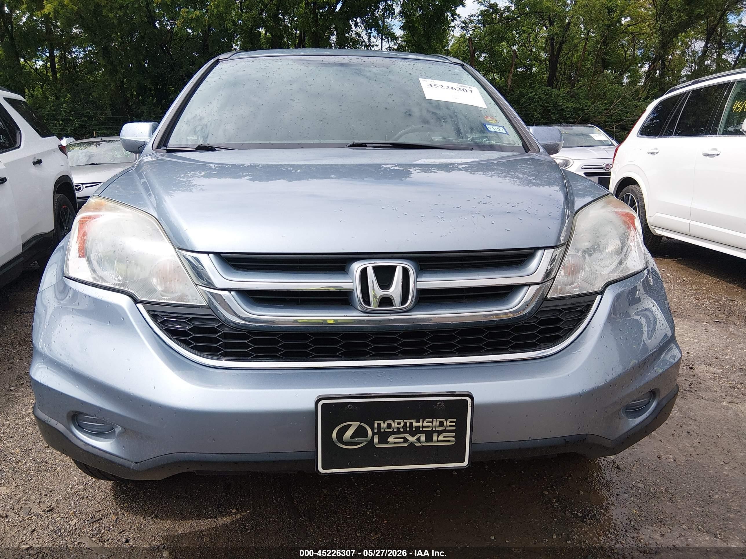 2010 Honda Cr-v Ex-l Light Blue vin: 5J6RE3H76AL012272
