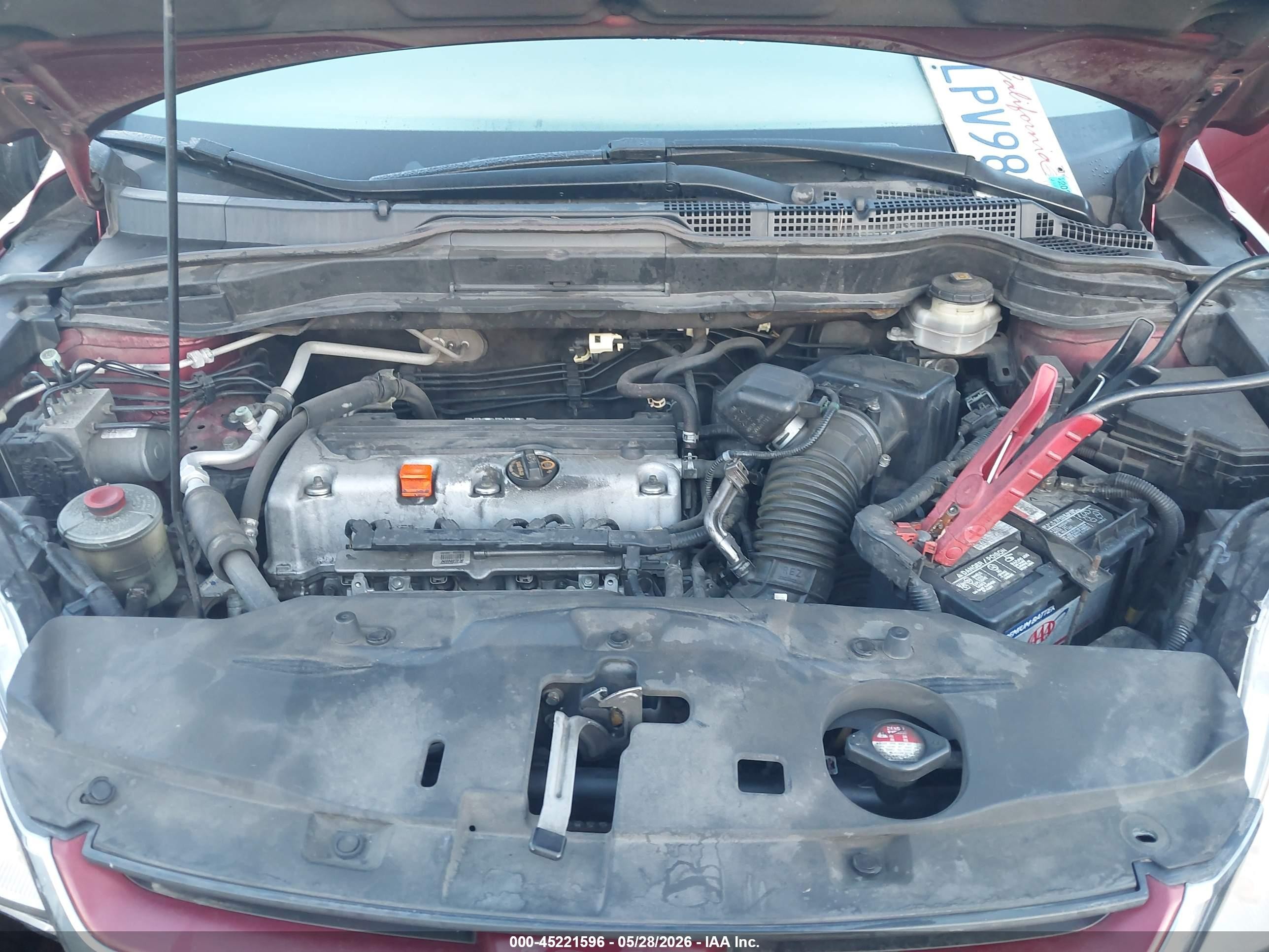 2010 Honda Cr-v Ex-l Red vin: 5J6RE3H76AL014622