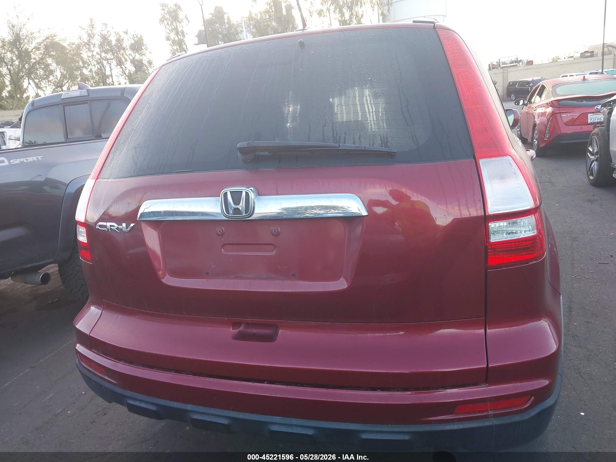 2010 Honda Cr-v Ex-l Red vin: 5J6RE3H76AL014622