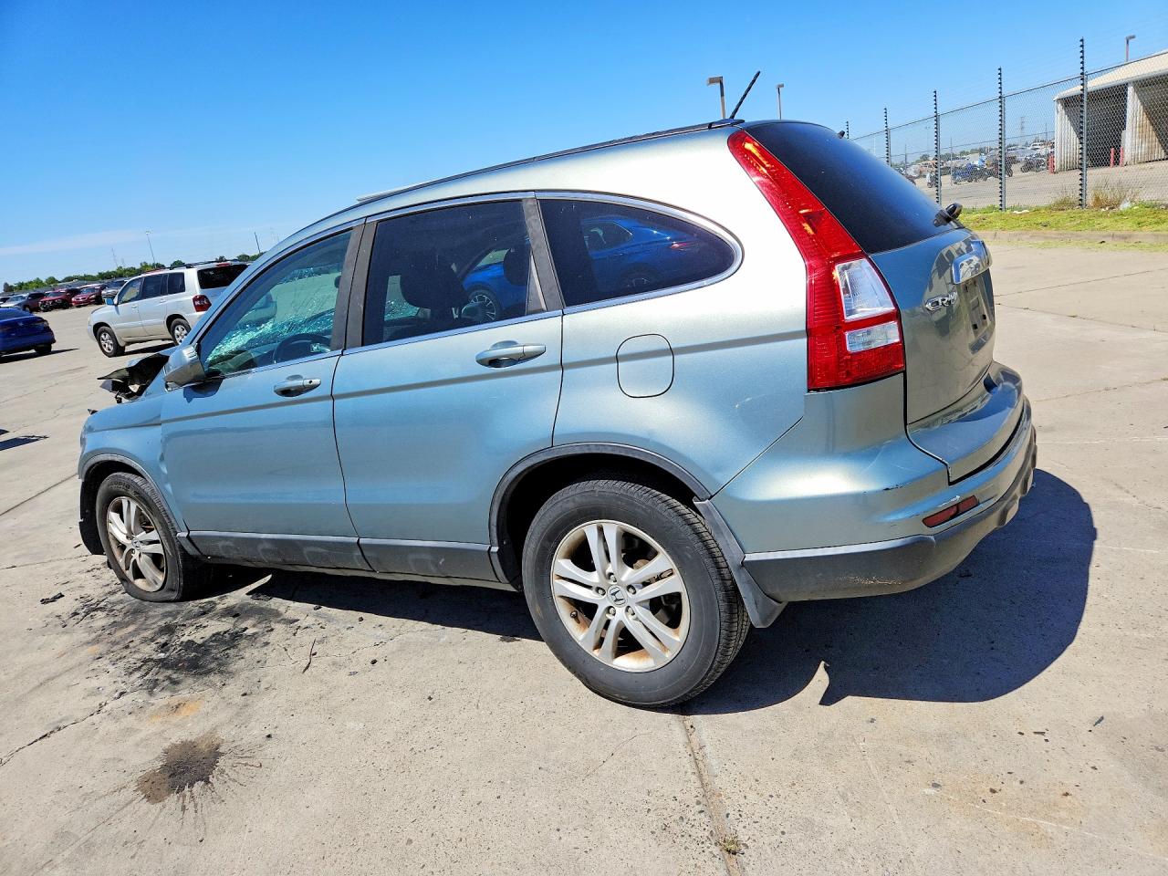 2010 Honda Cr-v Exl Blue vin: 5J6RE3H76AL016239