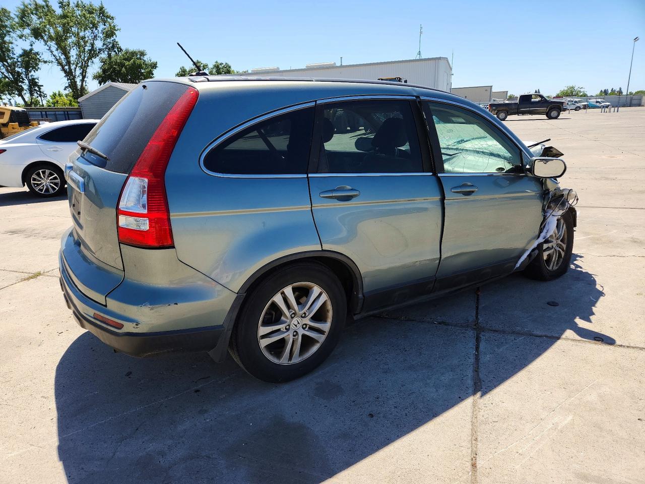 2010 Honda Cr-v Exl Blue vin: 5J6RE3H76AL016239