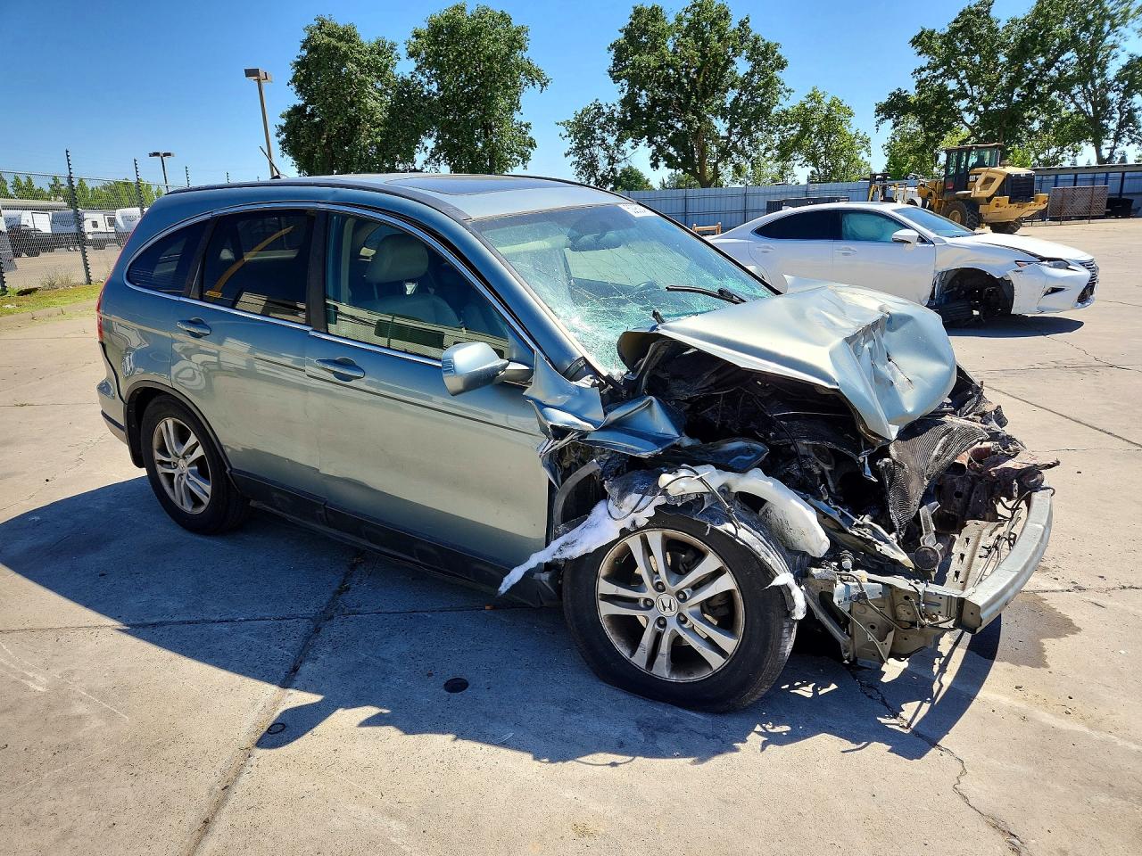 2010 Honda Cr-v Exl Blue vin: 5J6RE3H76AL016239