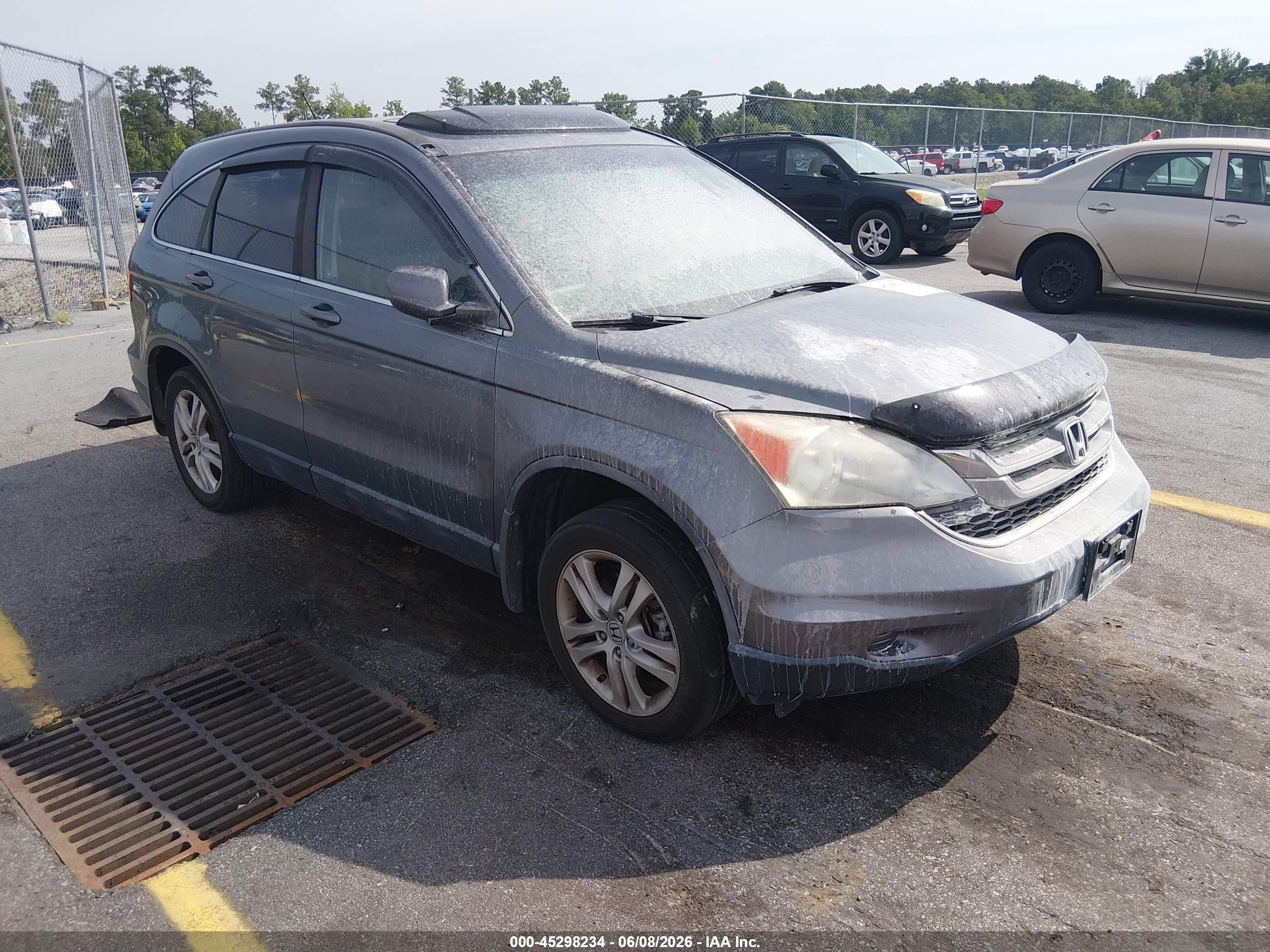 2010 Honda Cr-v Ex-l Gray vin: 5J6RE3H76AL016807