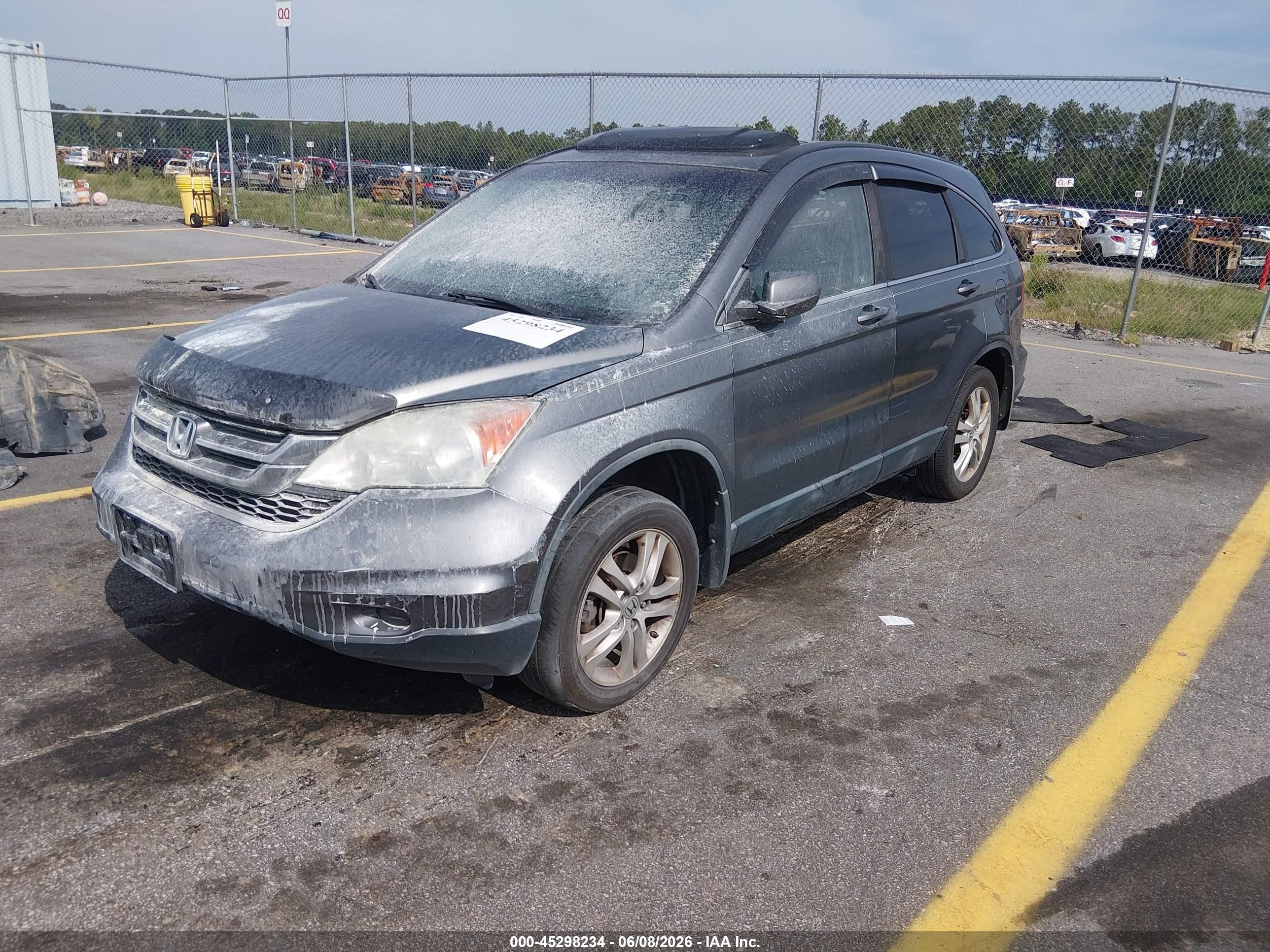 2010 Honda Cr-v Ex-l Gray vin: 5J6RE3H76AL016807