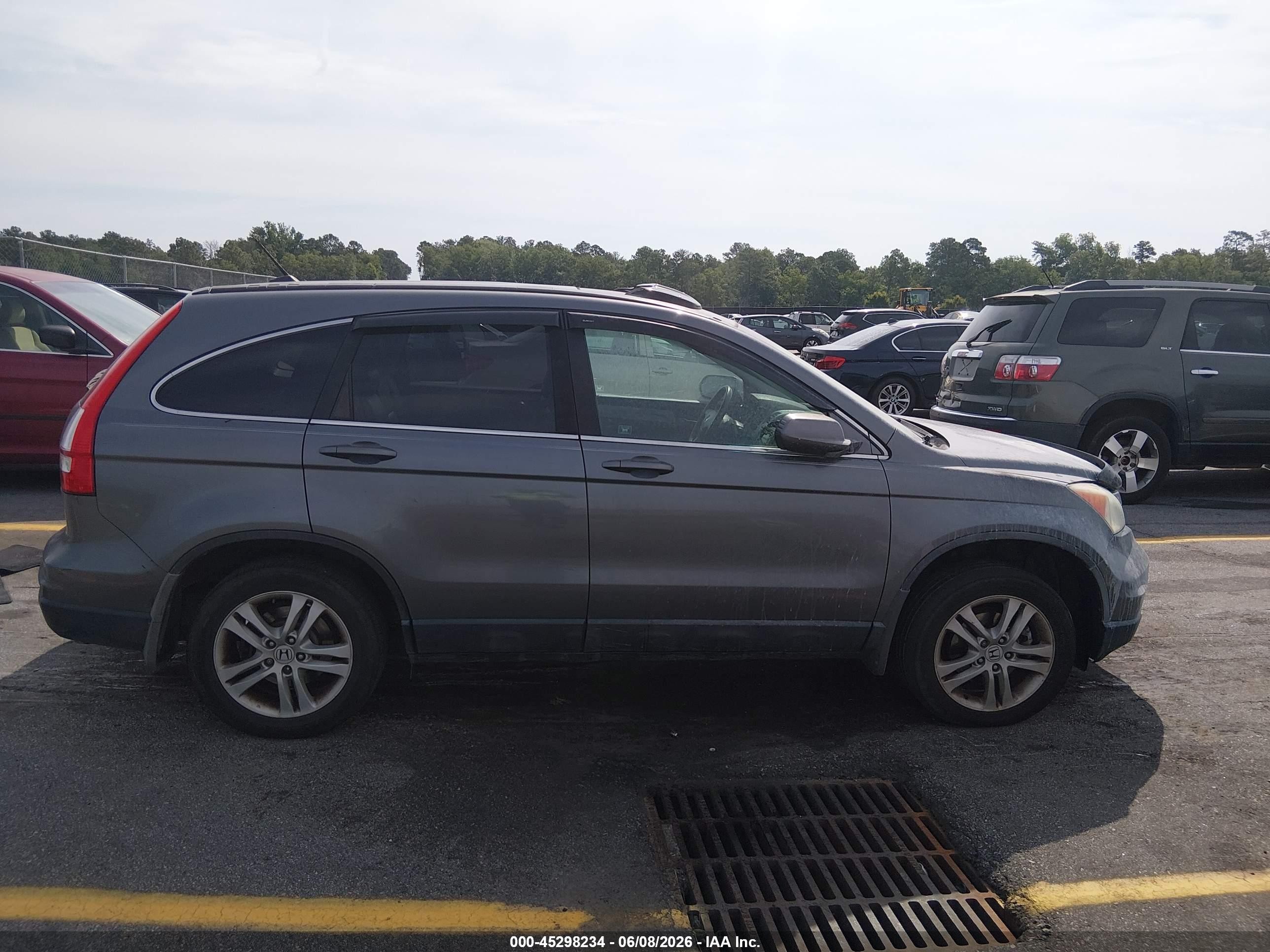 2010 Honda Cr-v Ex-l Gray vin: 5J6RE3H76AL016807
