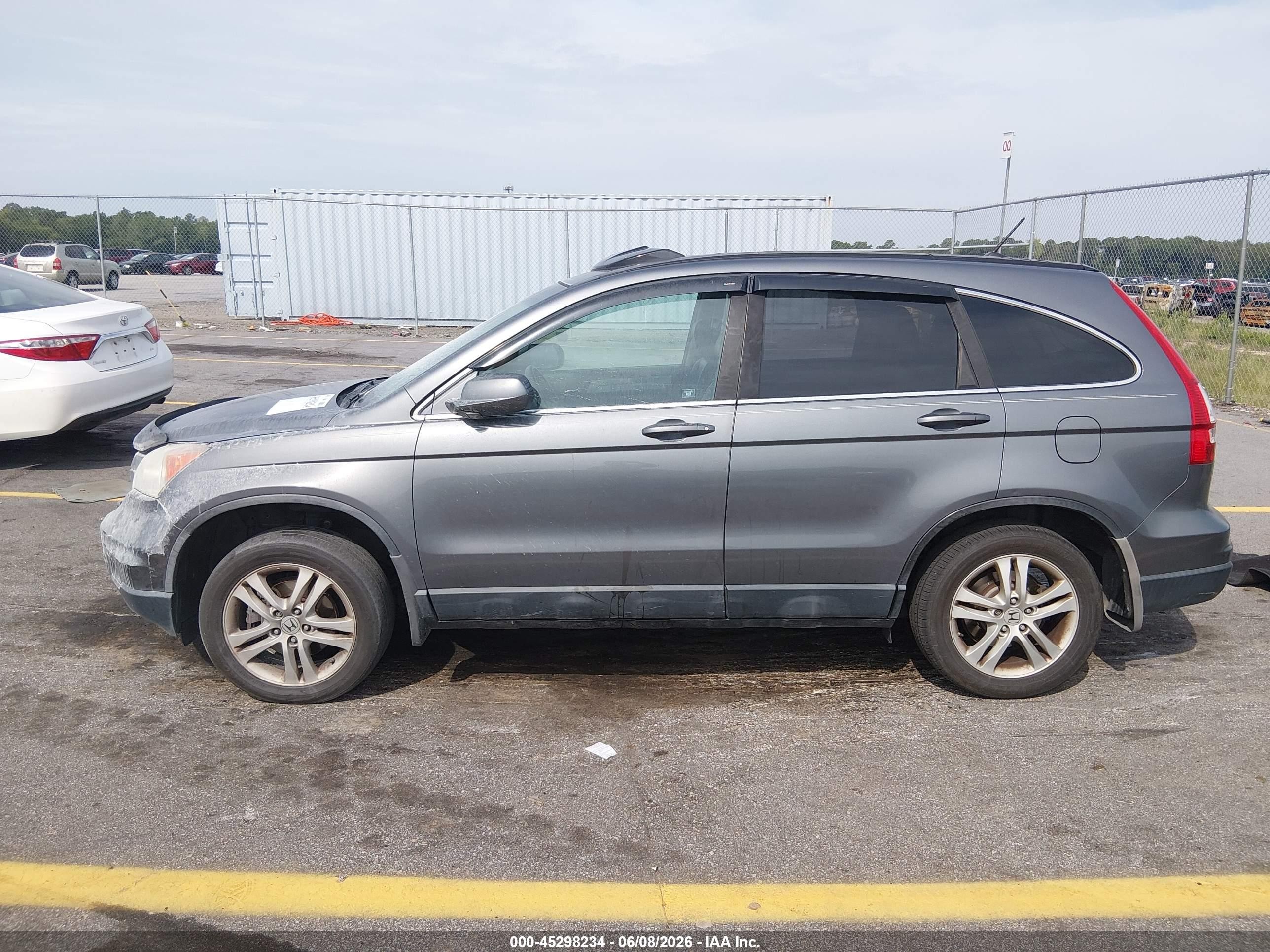2010 Honda Cr-v Ex-l Gray vin: 5J6RE3H76AL016807