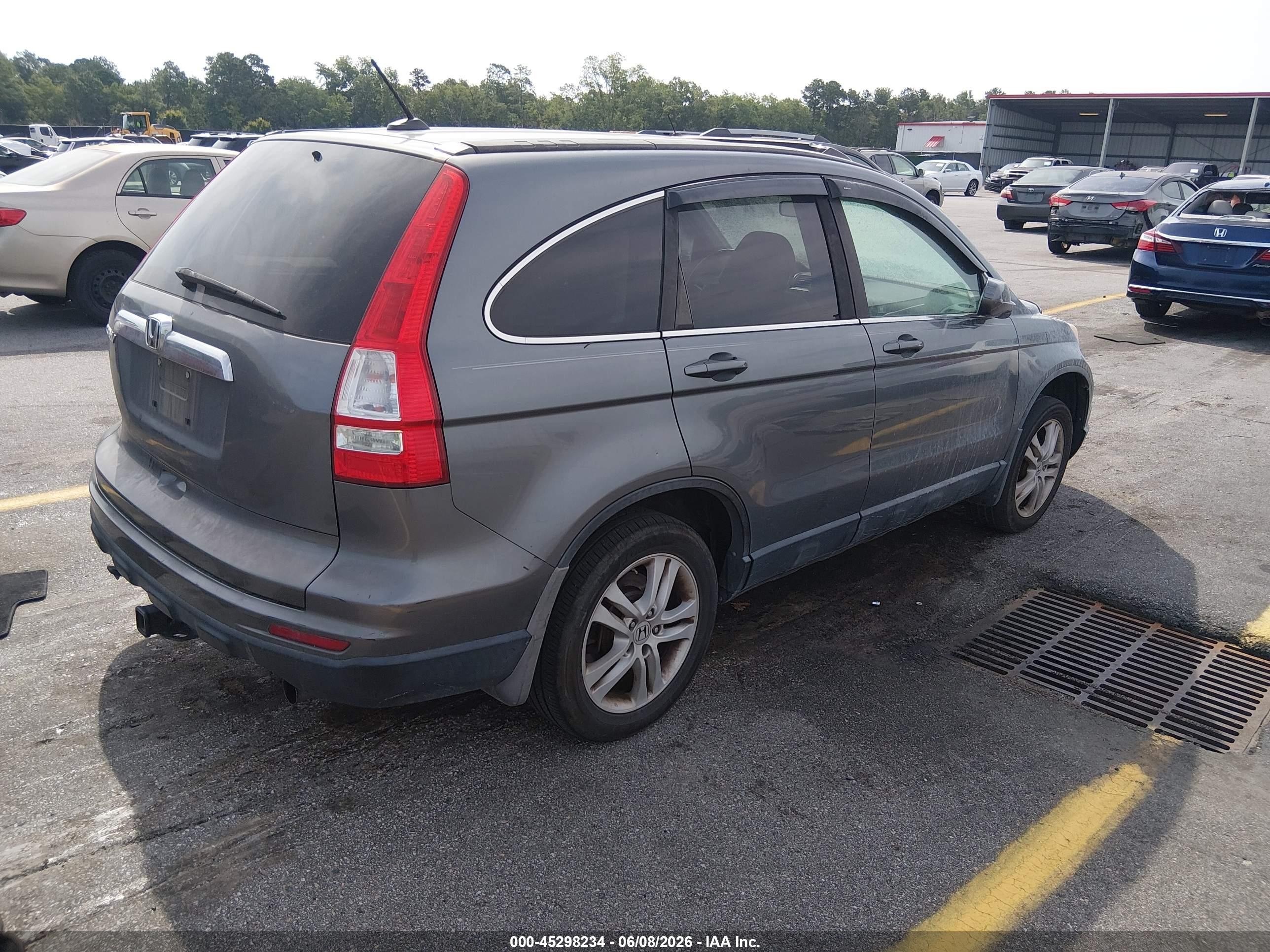2010 Honda Cr-v Ex-l Gray vin: 5J6RE3H76AL016807