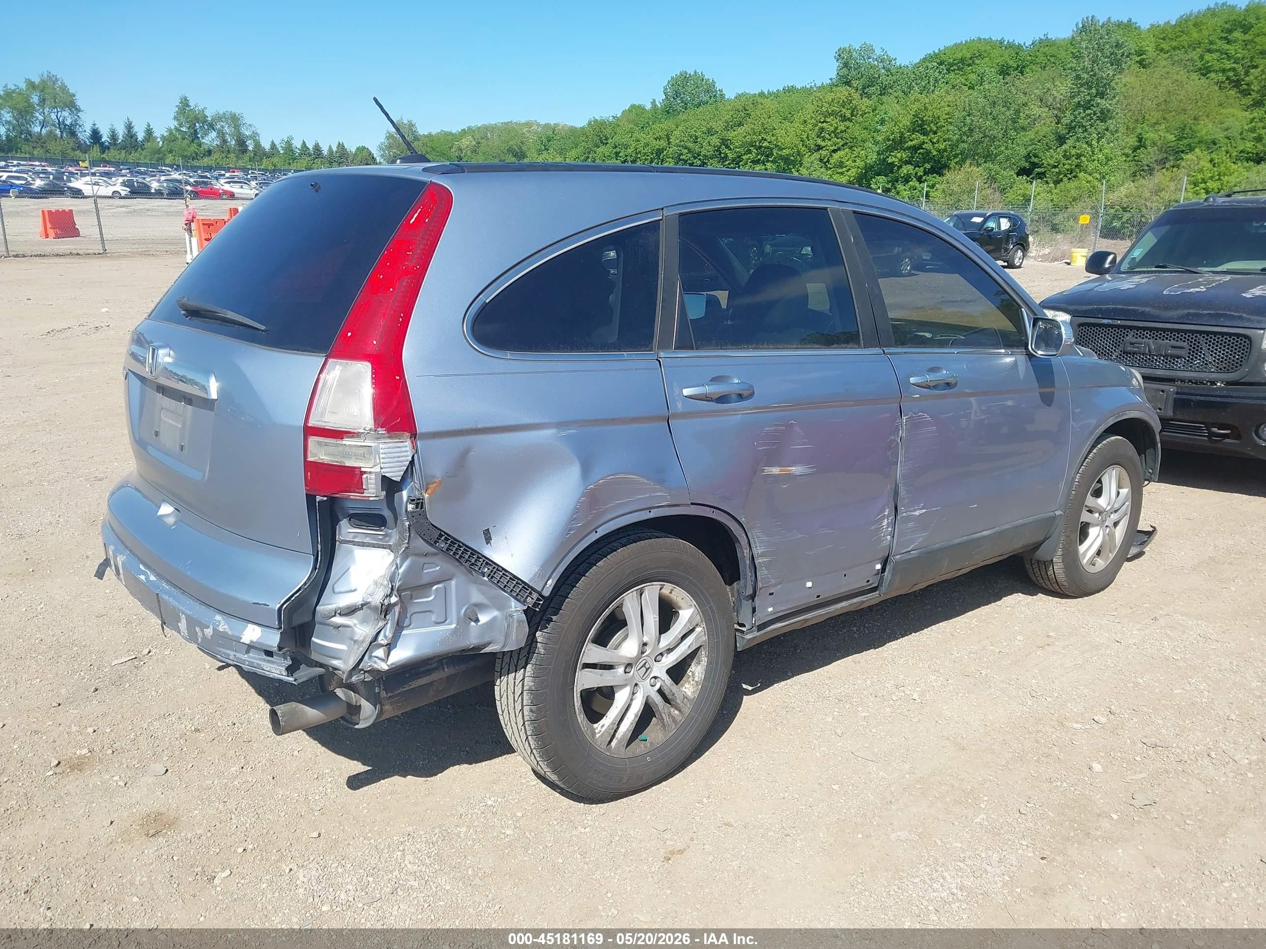 2010 Honda Cr-v Ex-l Синий vin: 5J6RE3H76AL030092