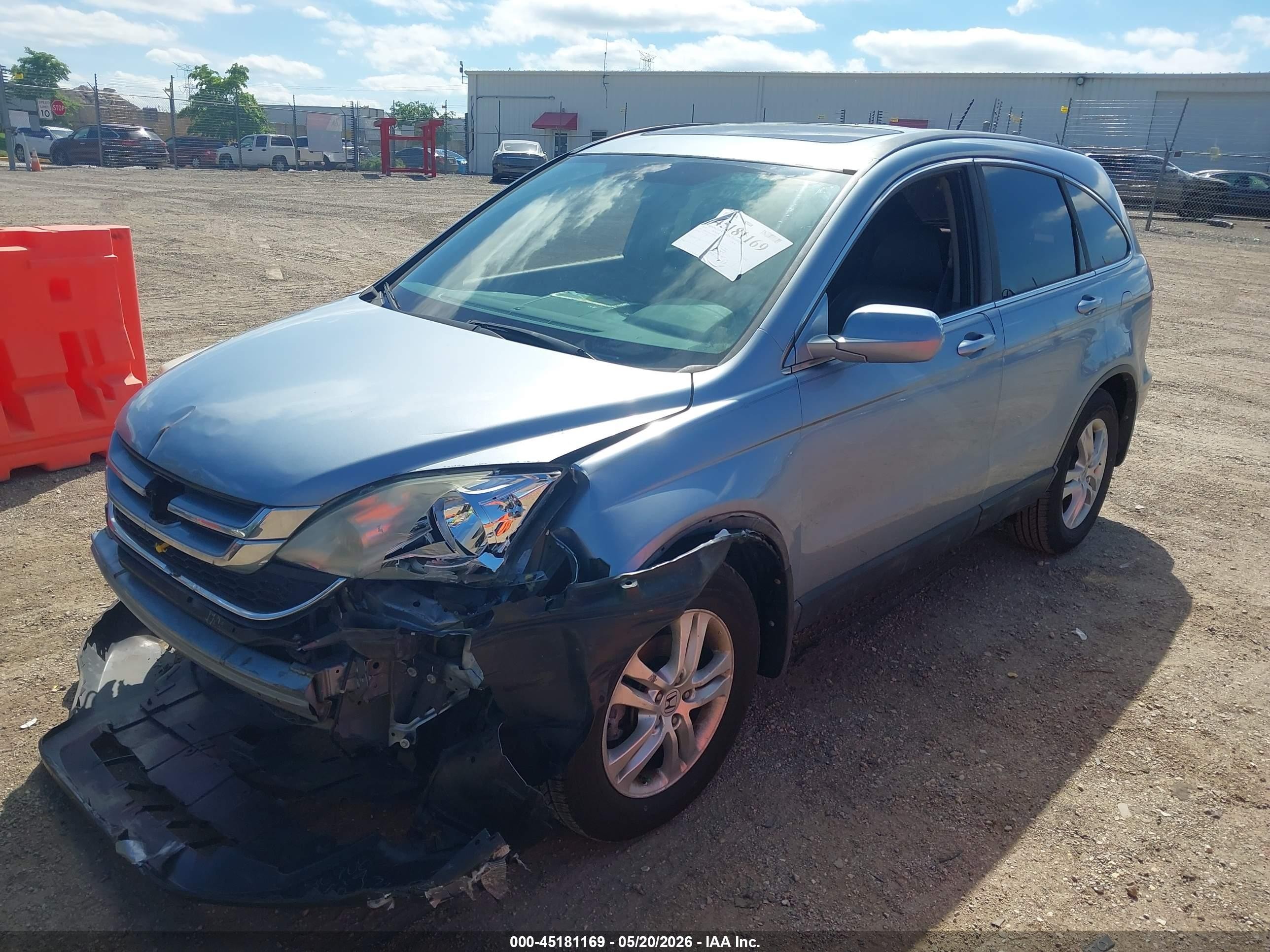 2010 Honda Cr-v Ex-l Синий vin: 5J6RE3H76AL030092