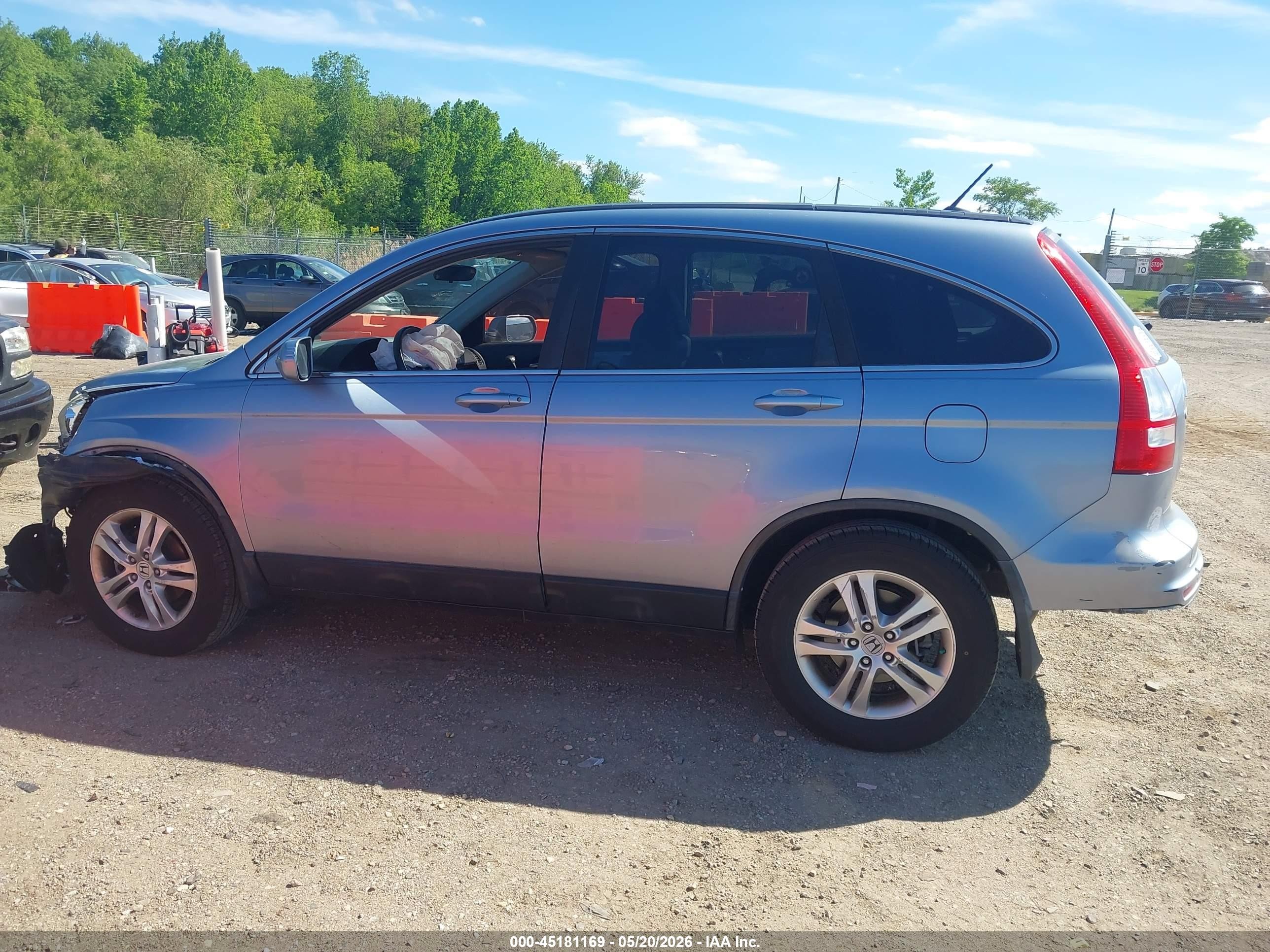 2010 Honda Cr-v Ex-l Синий vin: 5J6RE3H76AL030092