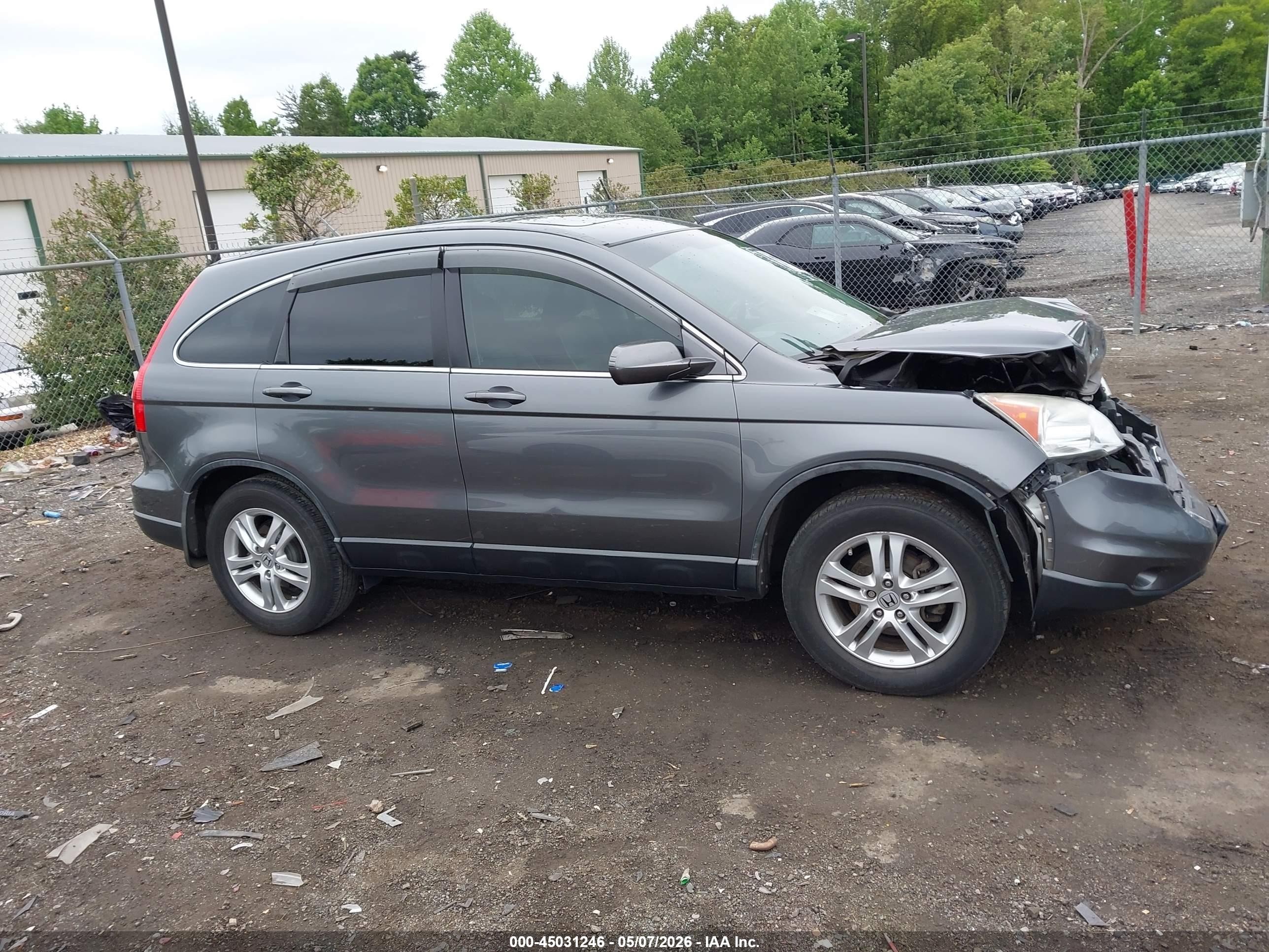 2010 Honda Cr-v Ex-l Gray vin: 5J6RE3H76AL031730