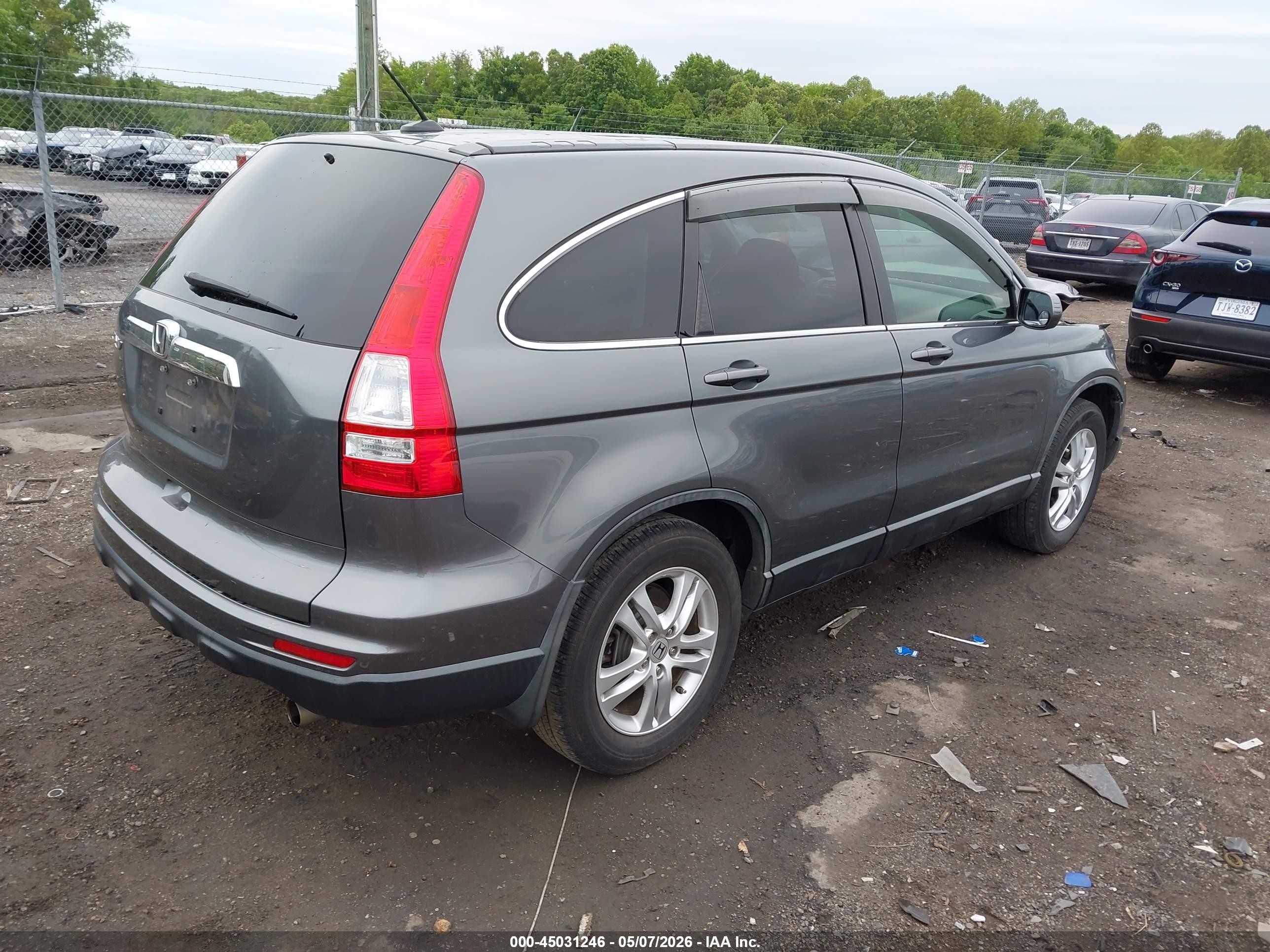 2010 Honda Cr-v Ex-l Gray vin: 5J6RE3H76AL031730